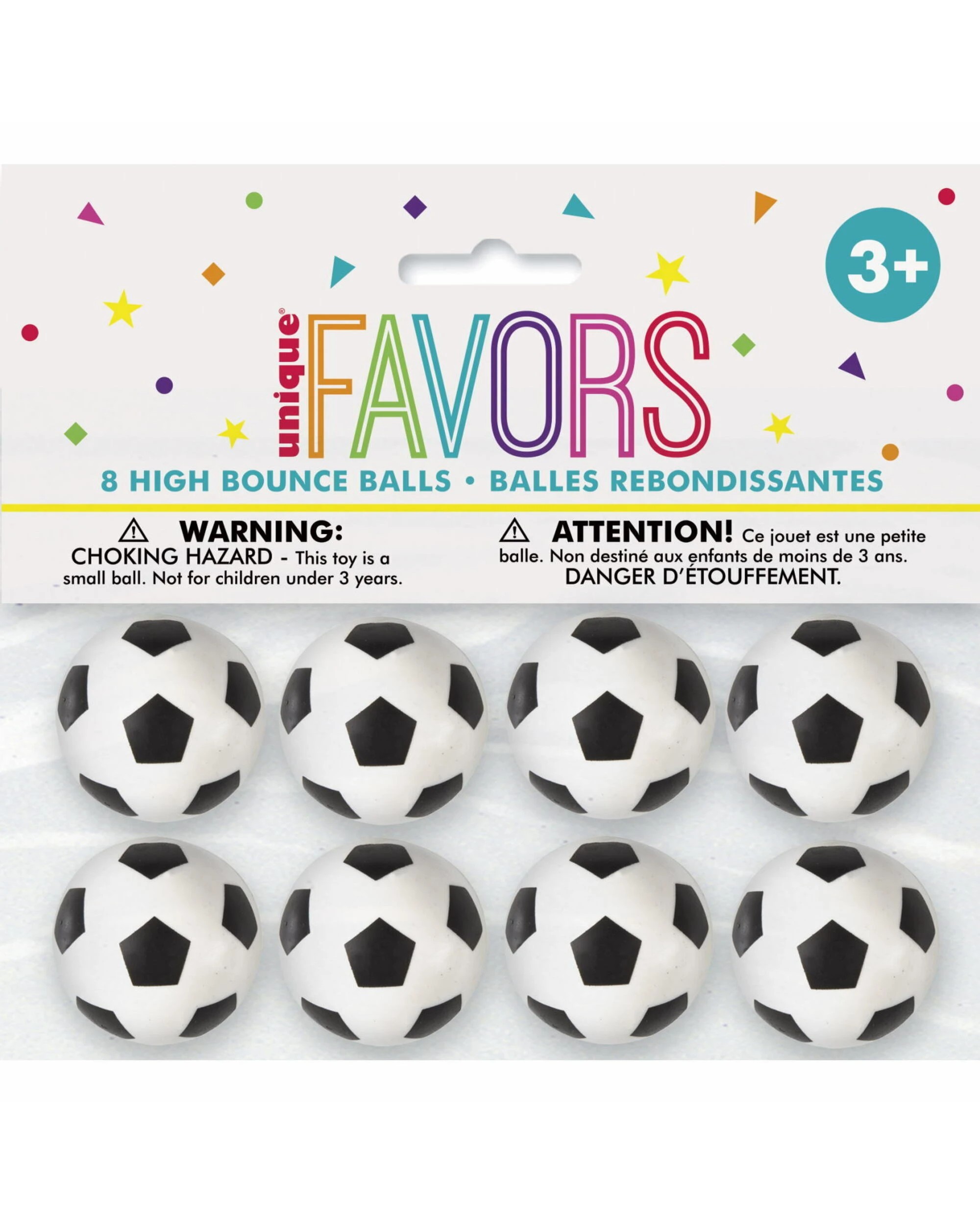 1 Unique Soccer Bounce Balls Pack of 8, 1 of 2
