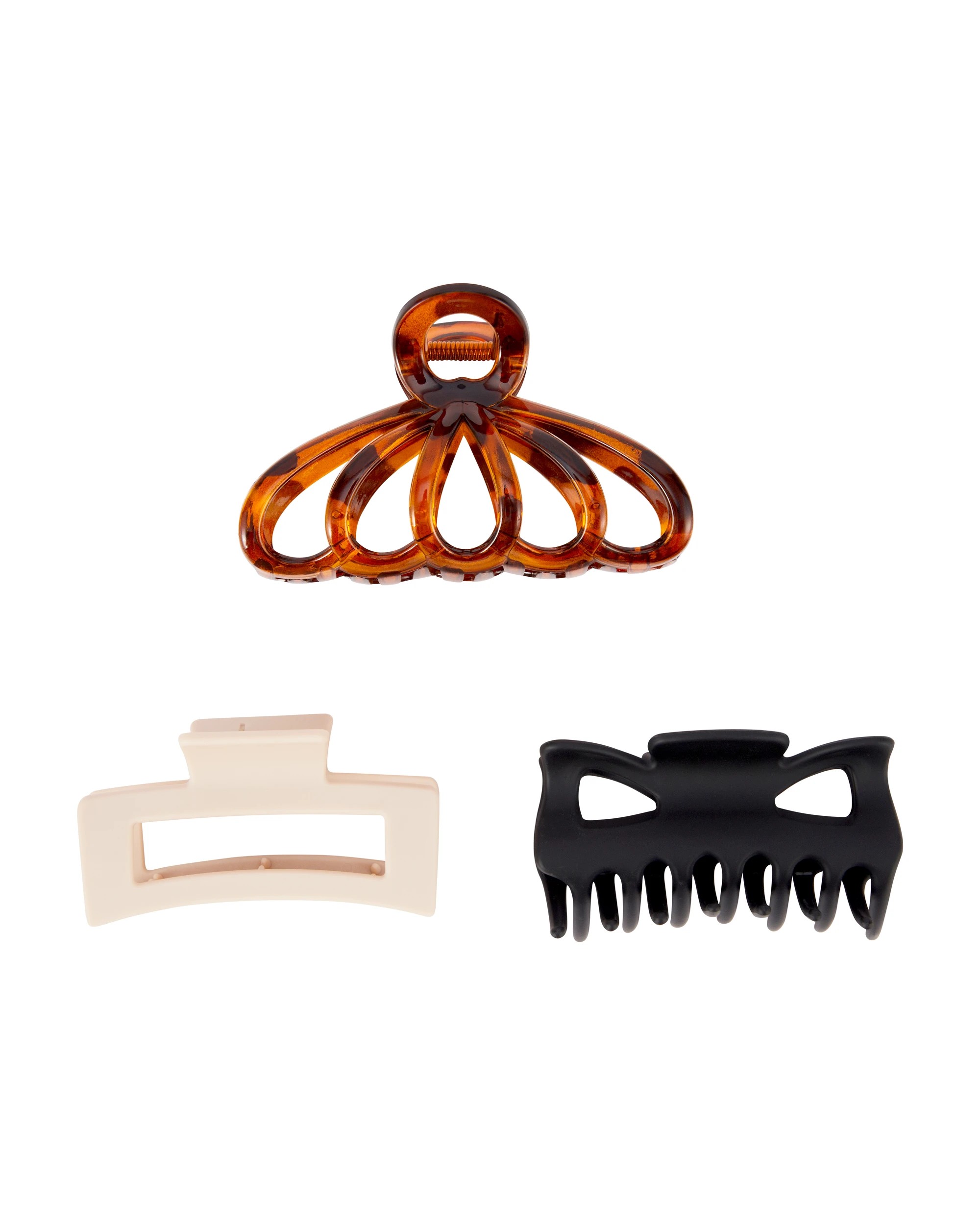 2 OXX Haircare 3 Piece Claw Hair Clips, 2 of 3