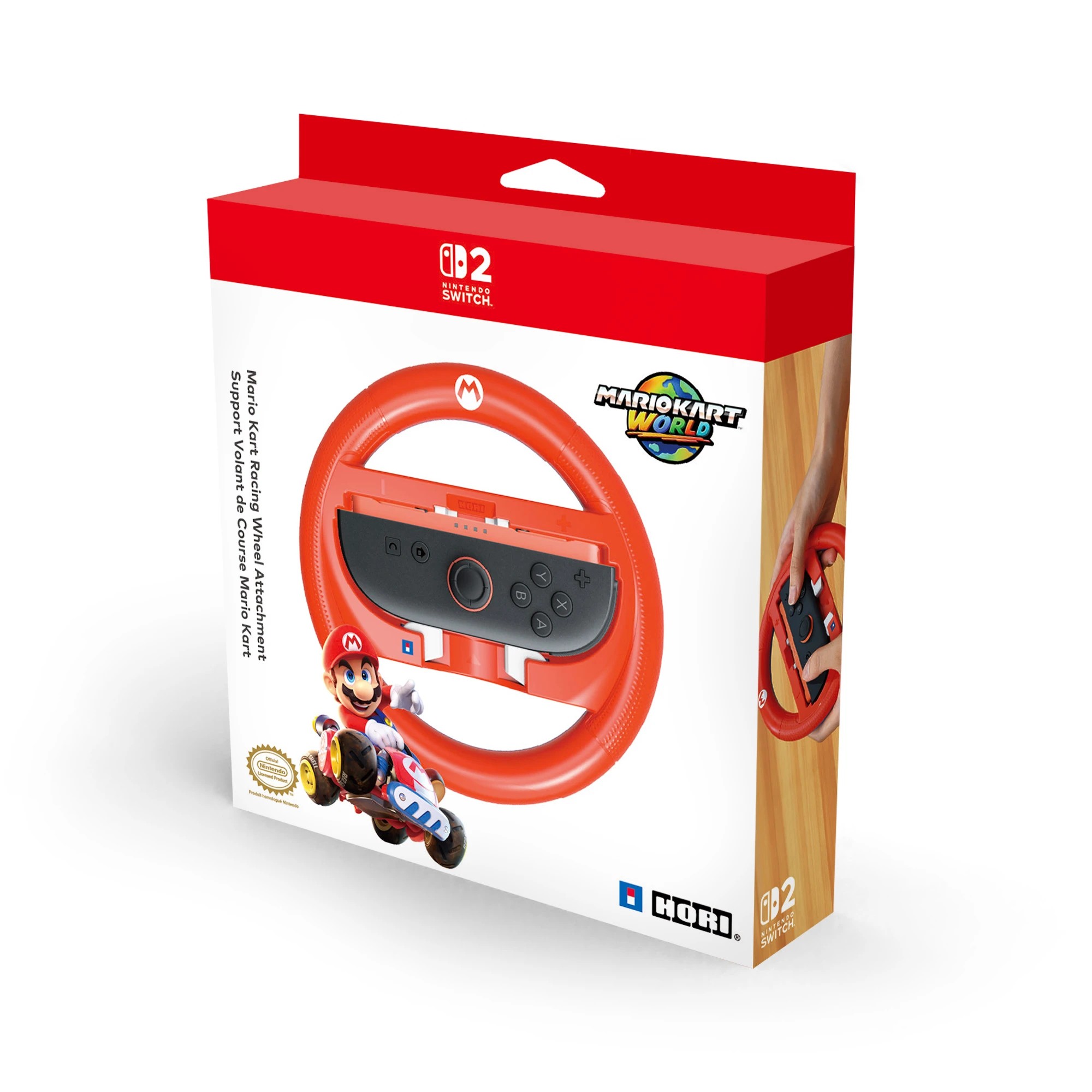 1 Hori Mario Kart Racing Wheel Attachment Mario - Nintendo Switch 2 - Multi, 1 of 6