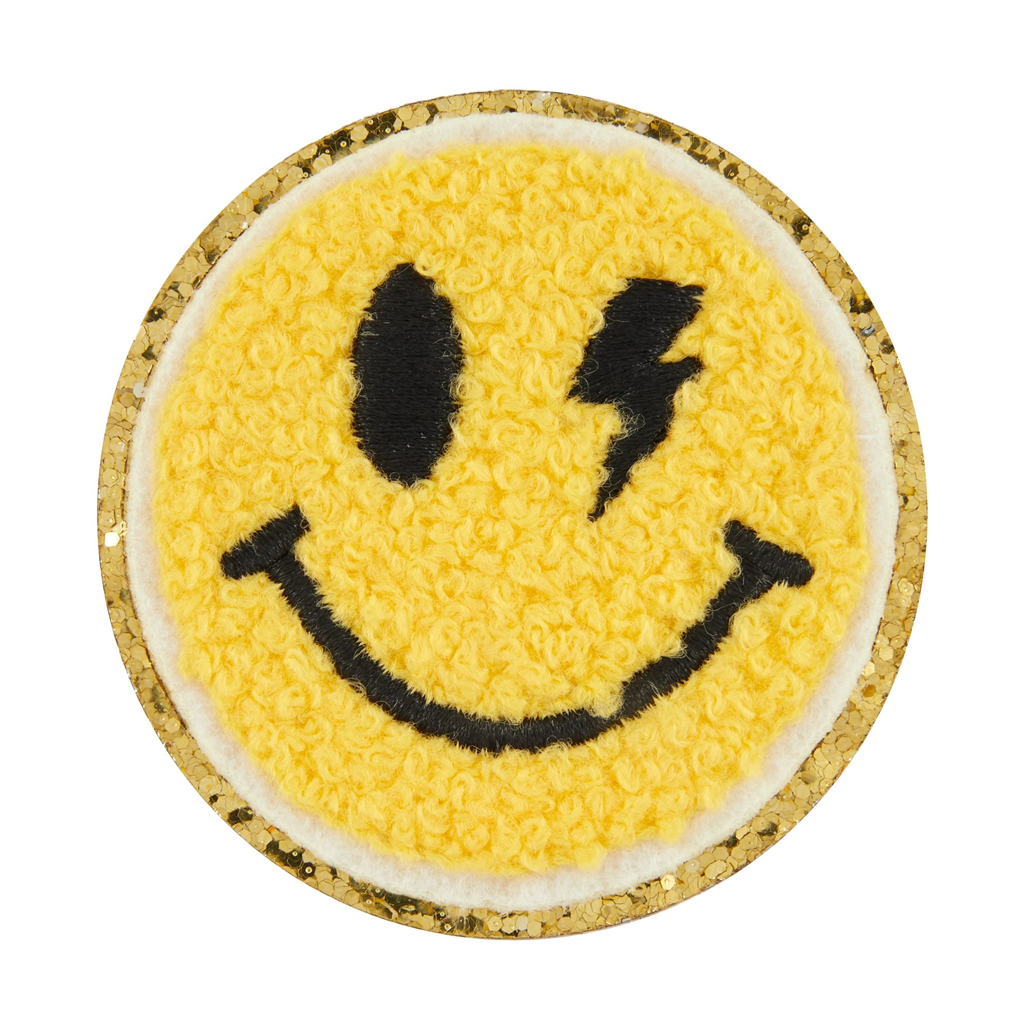 2 Chenille Patch - Smiley Face, 2 of 2