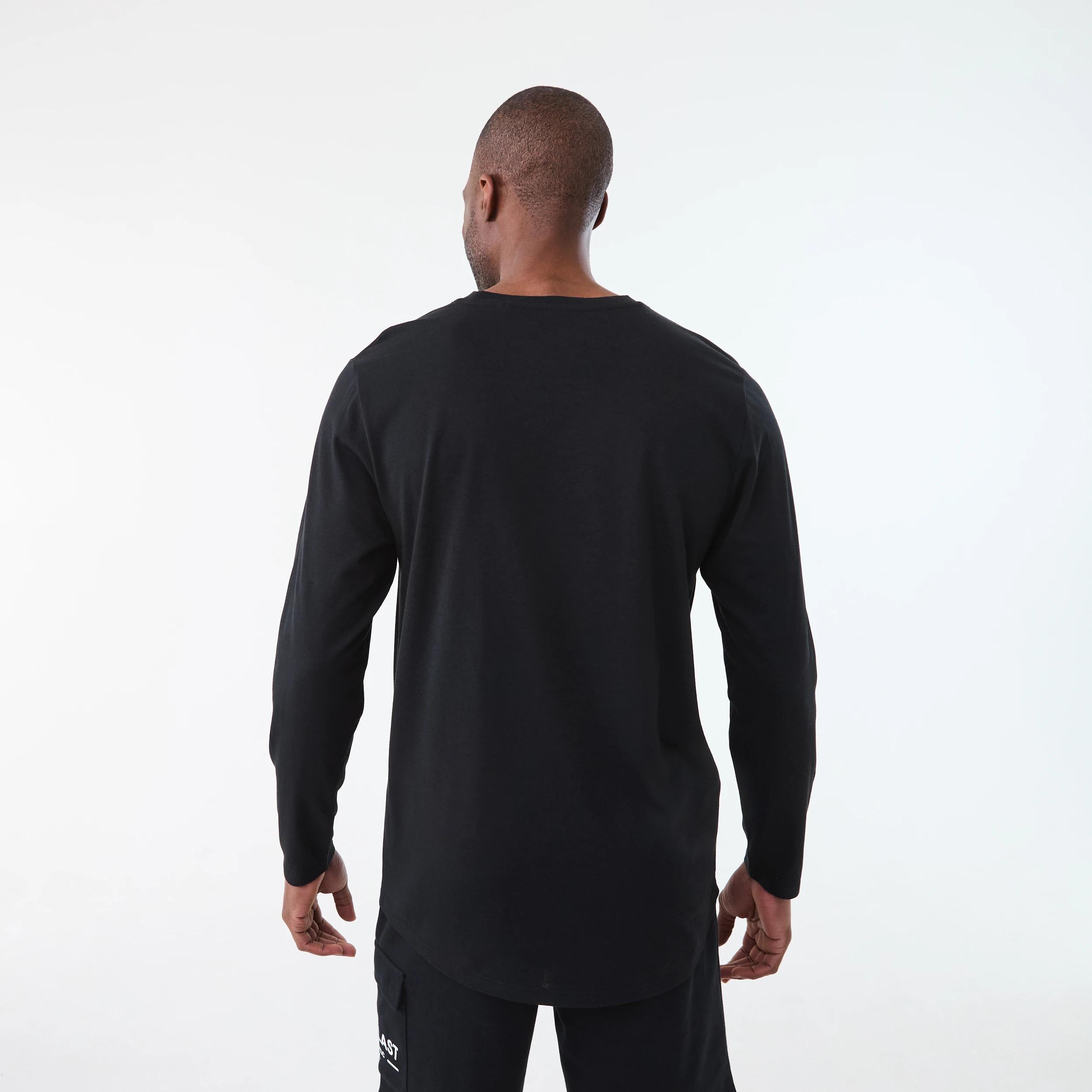 3 Everlast Mens Relaxed Printed Long Sleeve T-shirt EVERLAST BLACK, 3 of 6