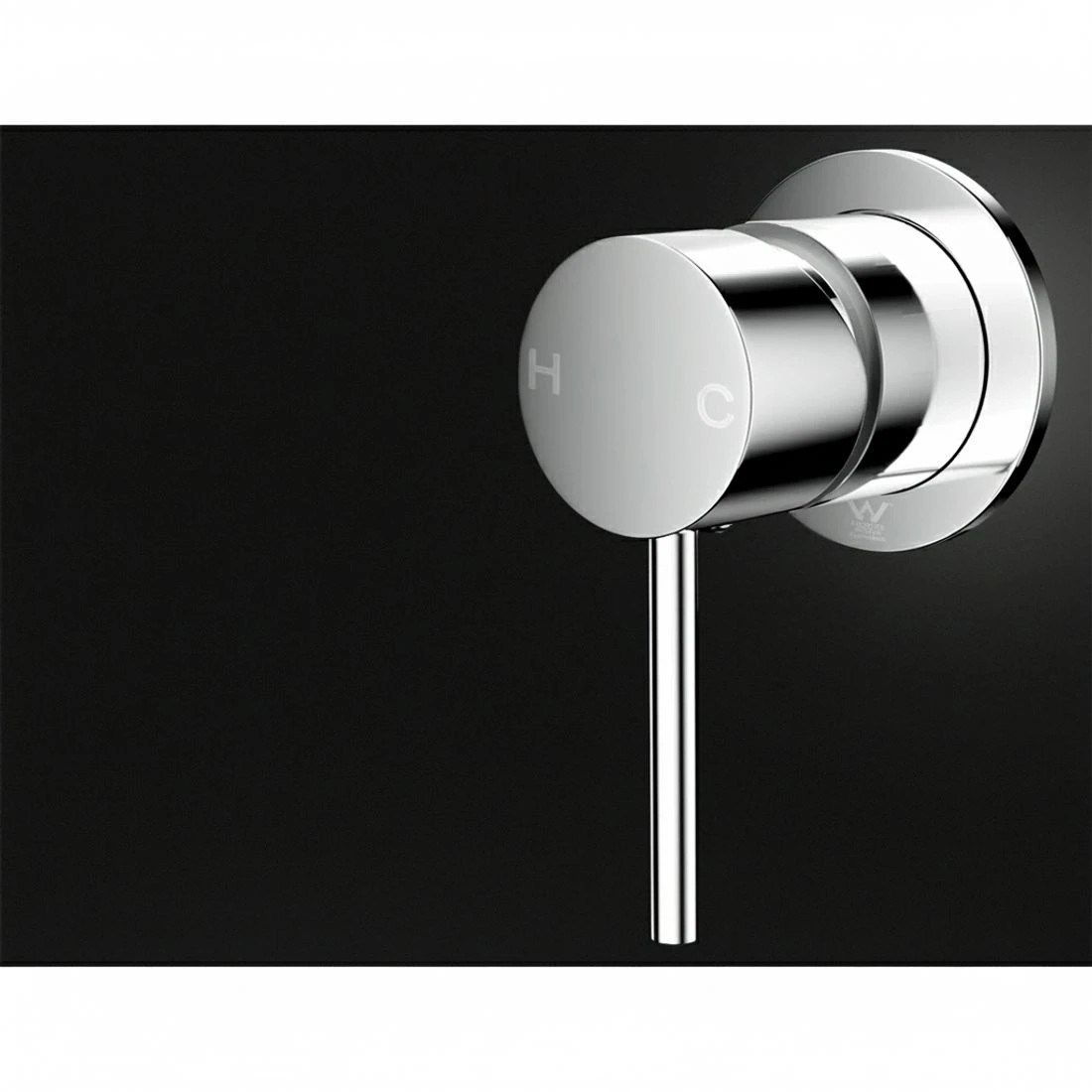 2 Cefito Basin Mixer Wall Tap Round Brass Faucet Shower Bathtub Chrome - Silver, 2 of 4