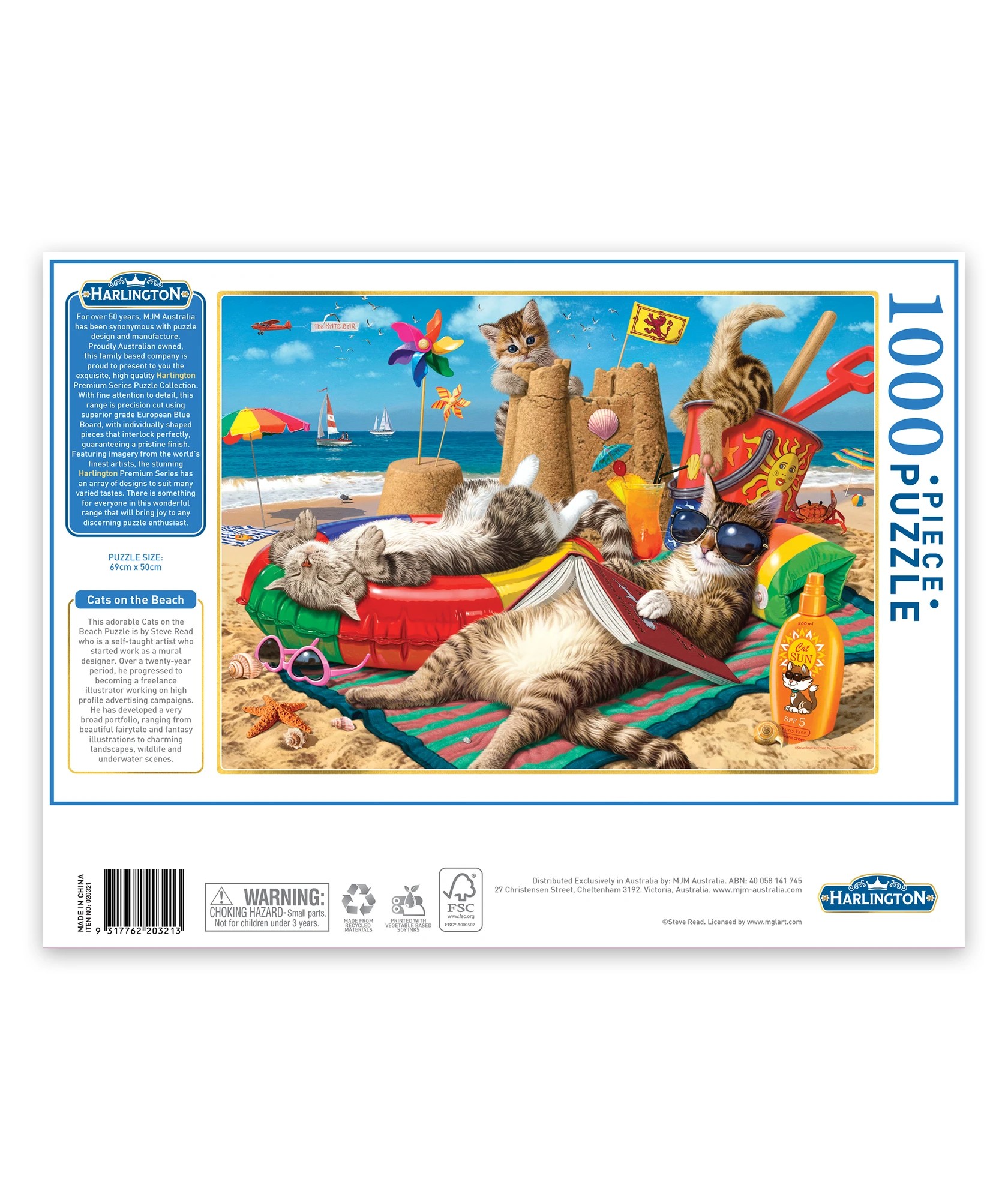 9 Harlington 1000 Piece Jigsaw Puzzle - Colour - Assorted* - Multi, 9 of 9