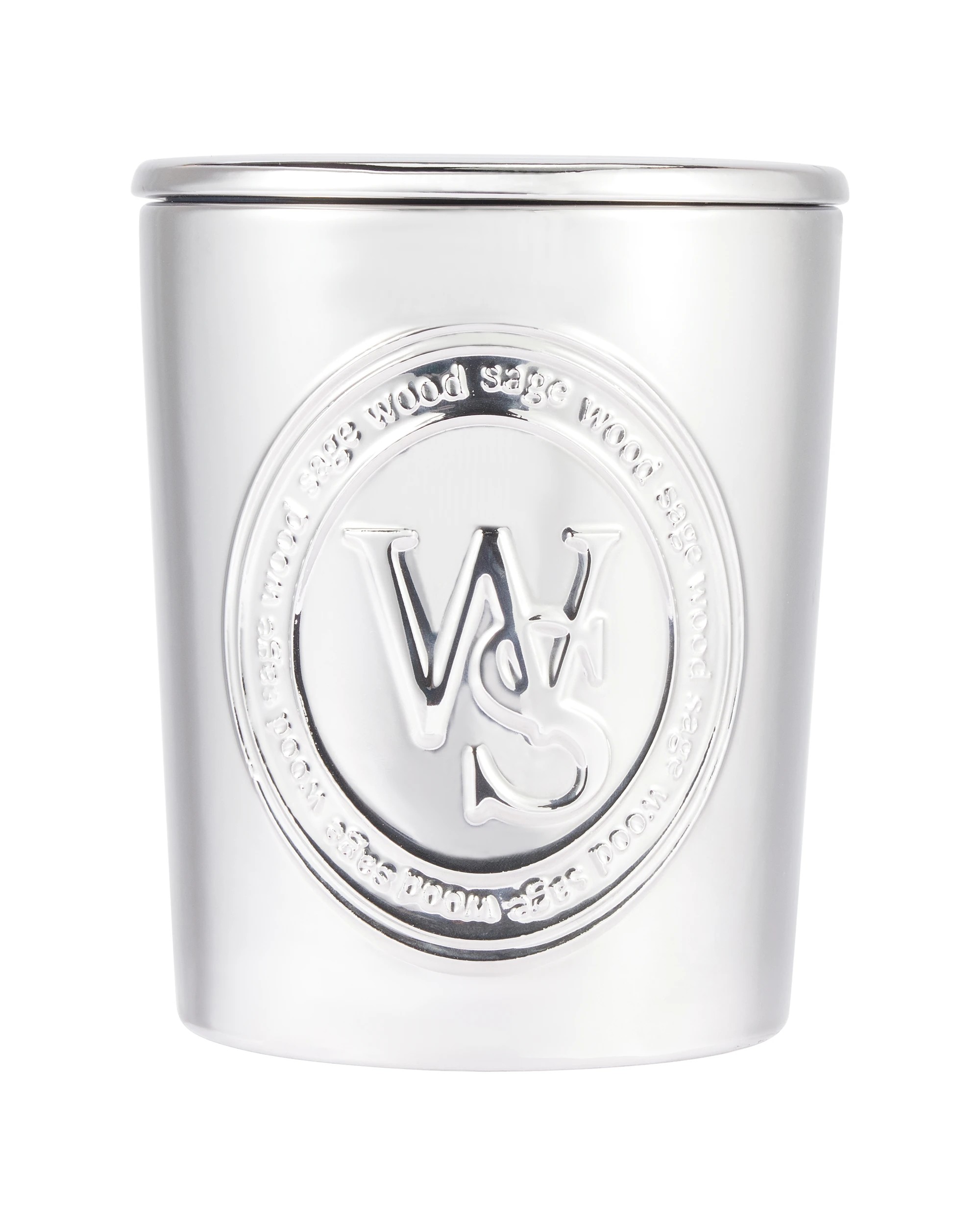 1 XL Wood Sage Chrome Soy Candle, 1 of 6