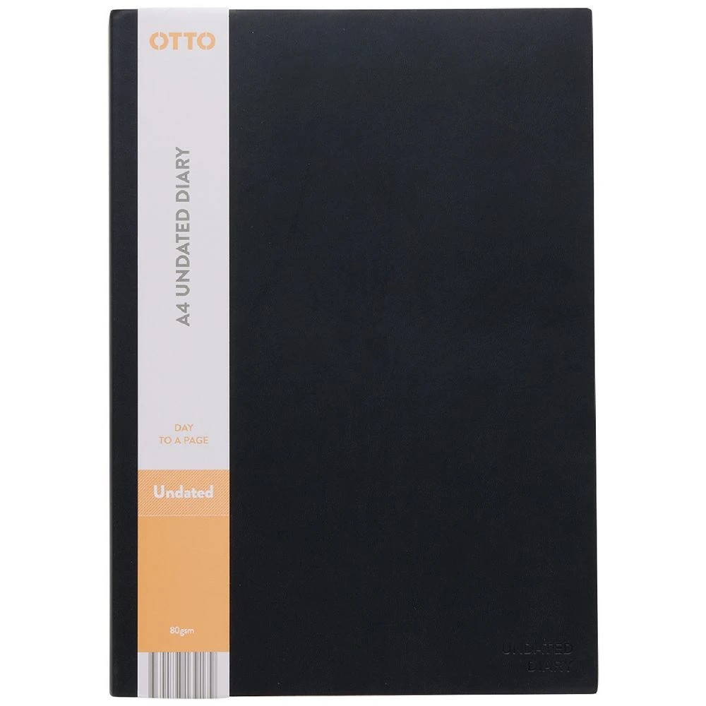 2 Otto A4 Day to Page Urban Undated Diary Charcoal, 2 of 6