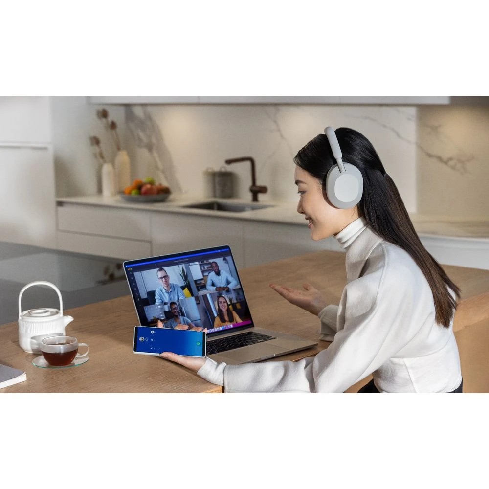 9 Sony WH-1000XM5 Wireless Noise Cancelling Headphones Silver, 9 of 9