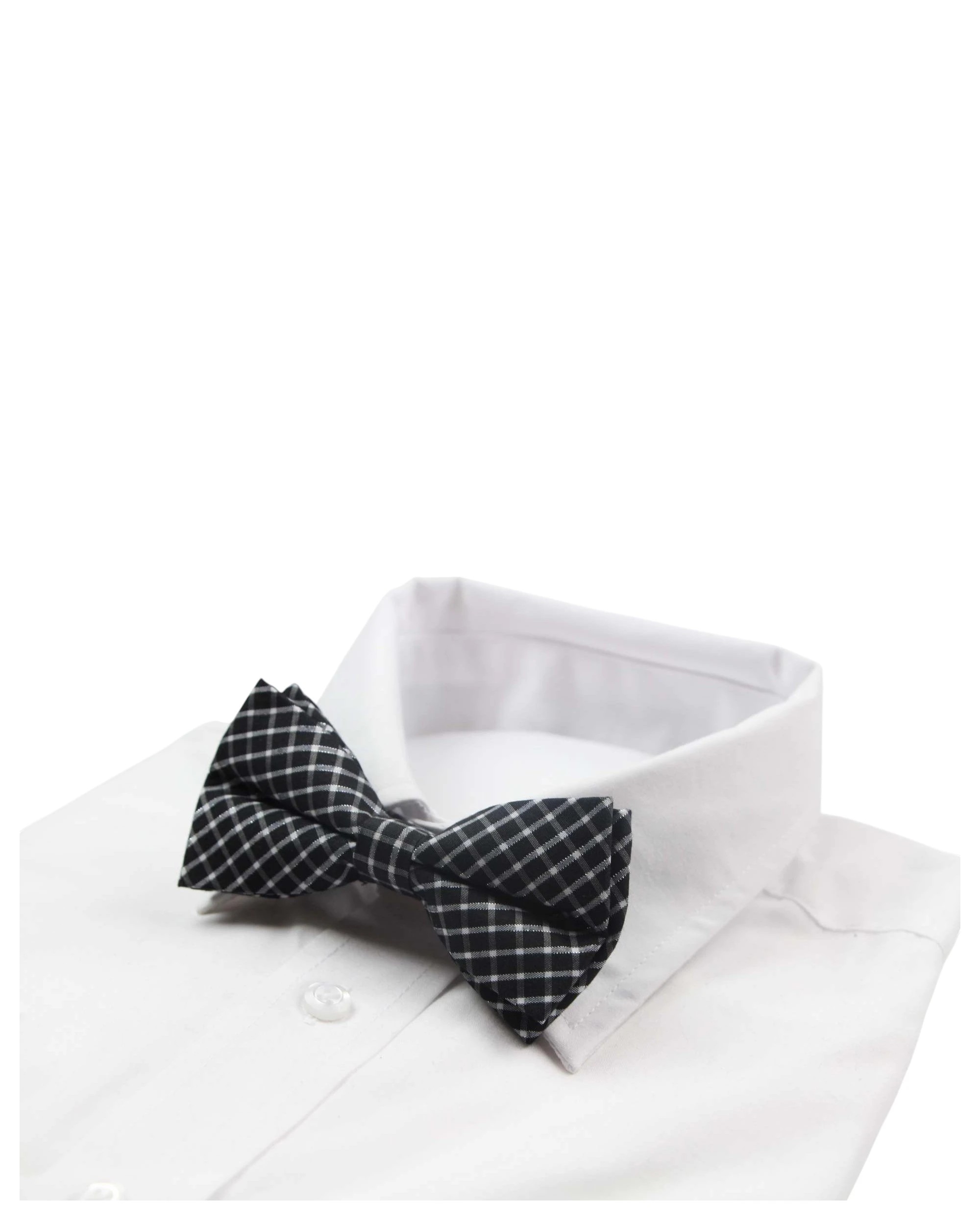 1 Zasel Mens Black & White Patterned Cotton Bow Tie - Multi, 1 of 5