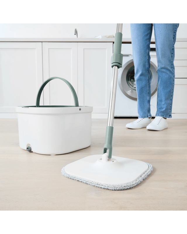 Dual Section Spin Mop