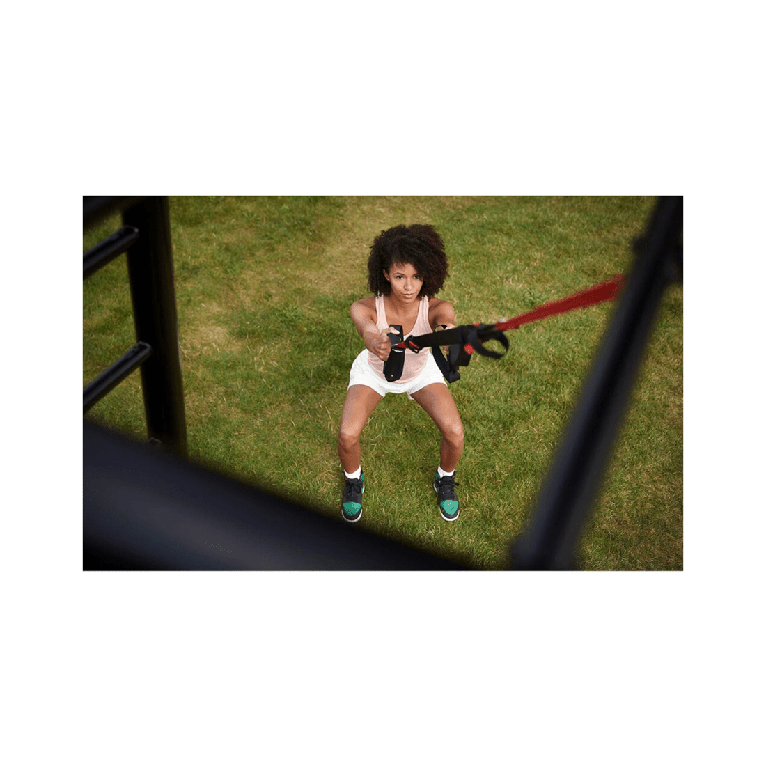 3 BERG Playbase Adjustable Soft Grip Fabric Fitness Rope 220x18cm Home Gym - Multi, 3 of 3