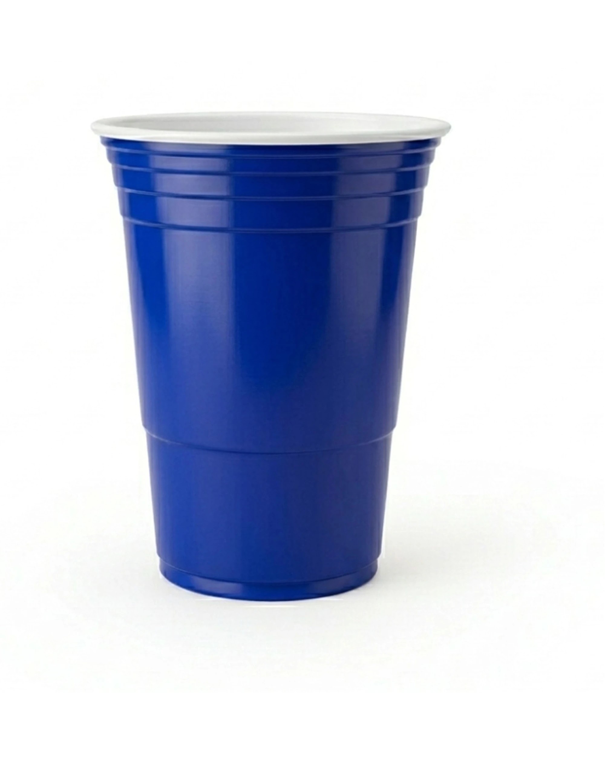 1 Partyware 50pc Plastic Reusable American Cup Party Tableware Set 450ml - Blue, 1 of 3