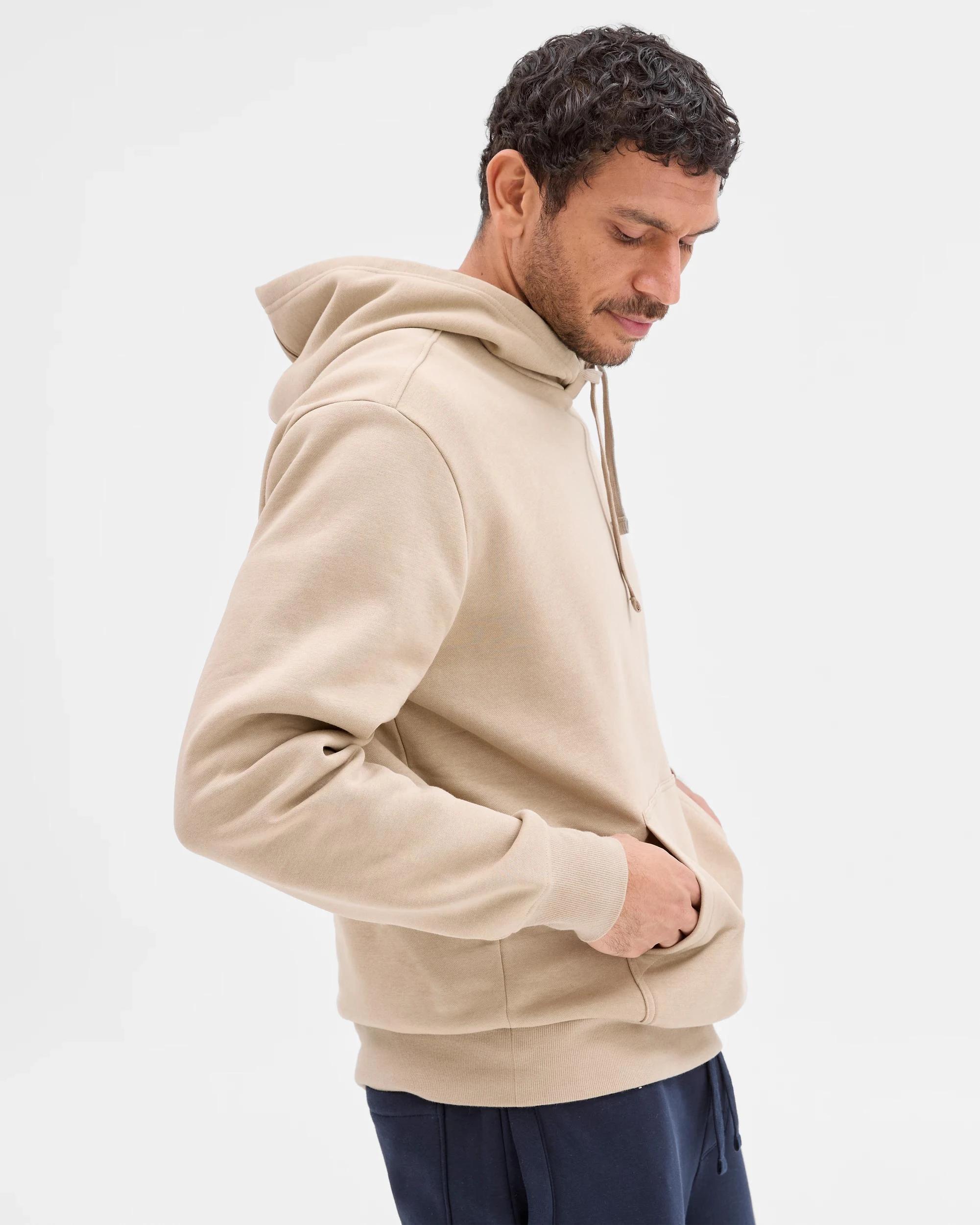 4 Target Man Australian Cotton Blend Popover Hoodie SAND, 4 of 6