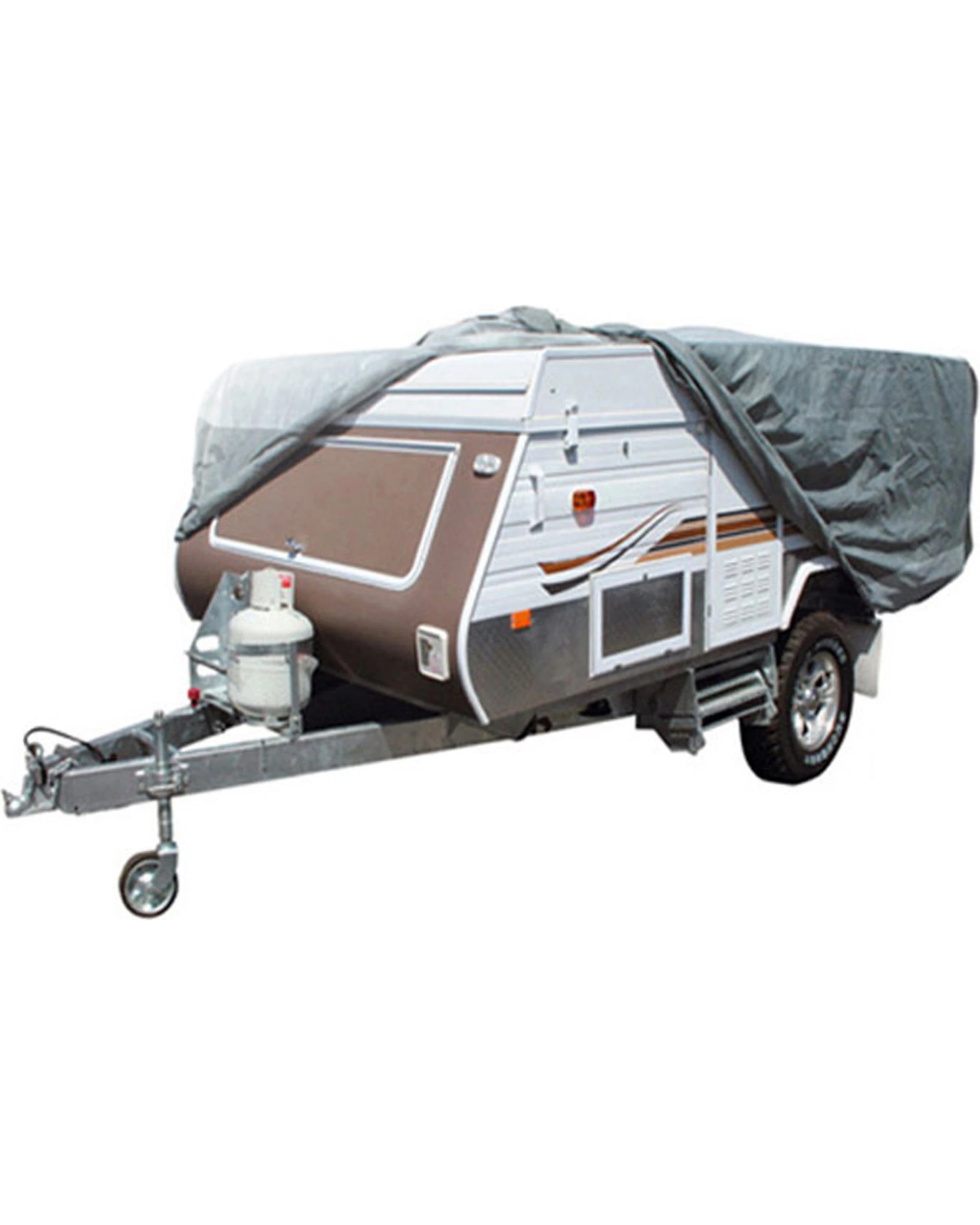 1 Samson Heavy Duty Caravan Cover 10ft 11ft 12ft Campervan Trailer Waterproof - Silver, 1 of 5
