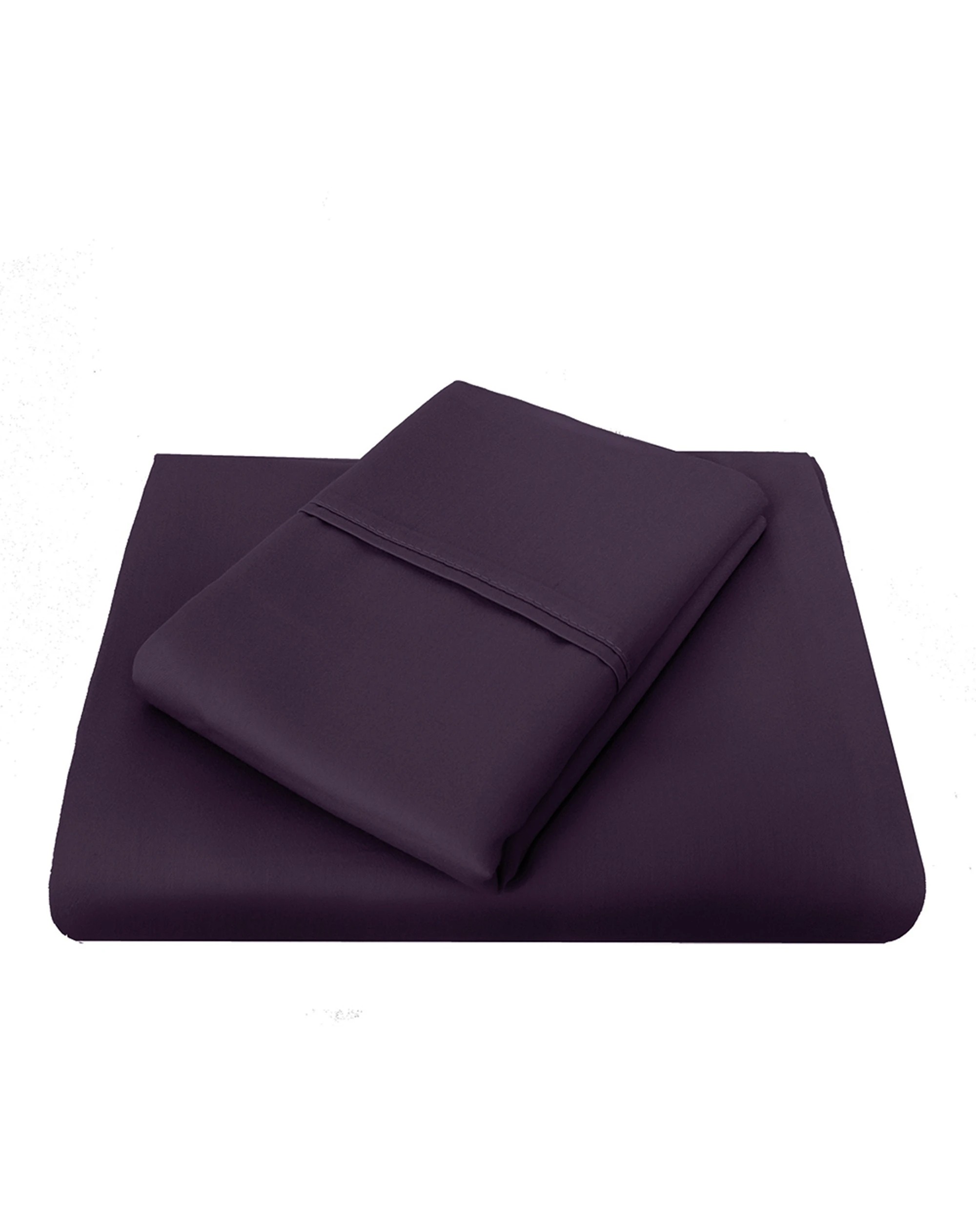 1 Bambury Sheet Set Home Bedding 1000TC - Queen Bed - Purple, 1 of 1