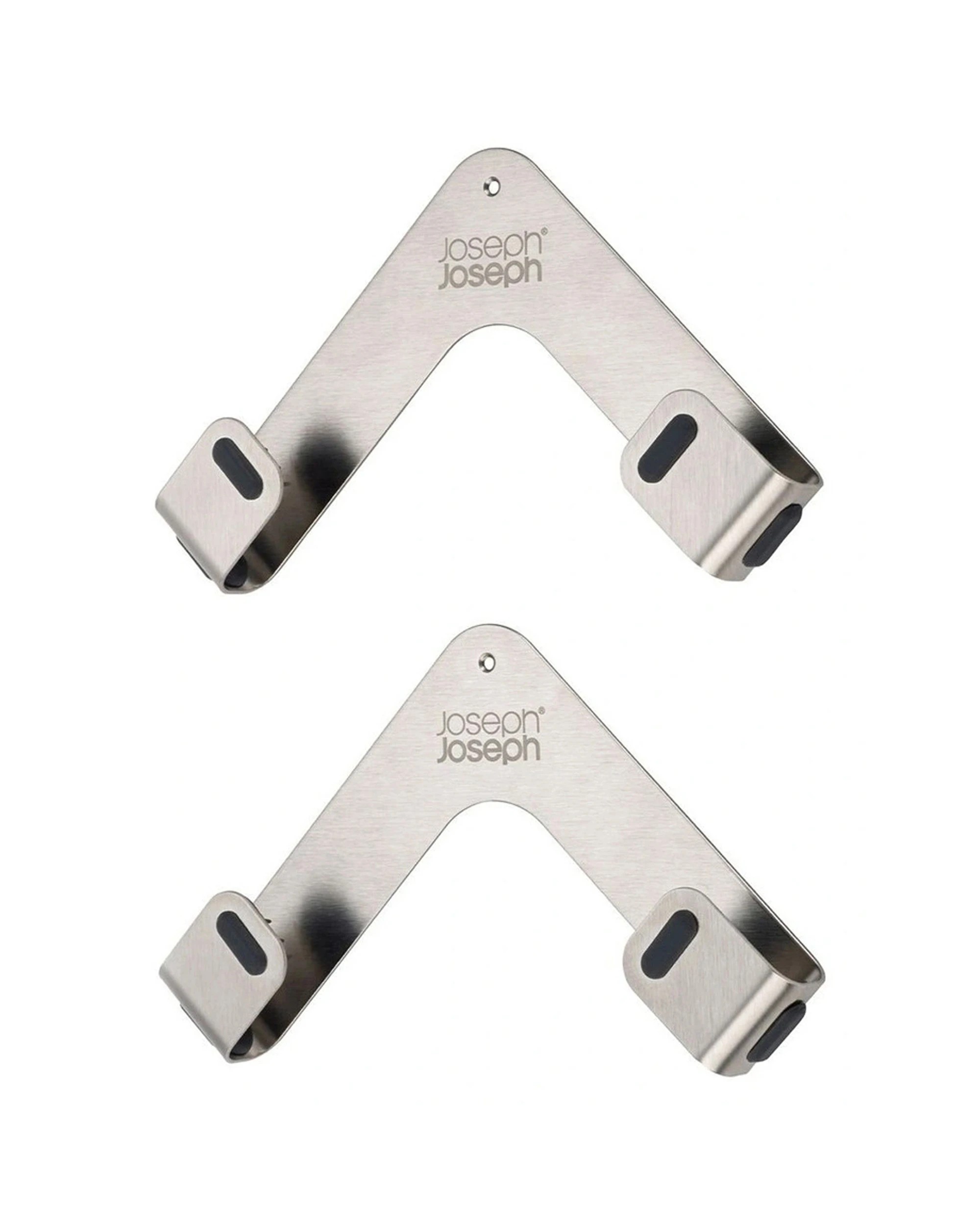 2 Joseph Joseph 2x2pc Space Stainless Steel Pan Lid Holders Mount - Silver, 2 of 8