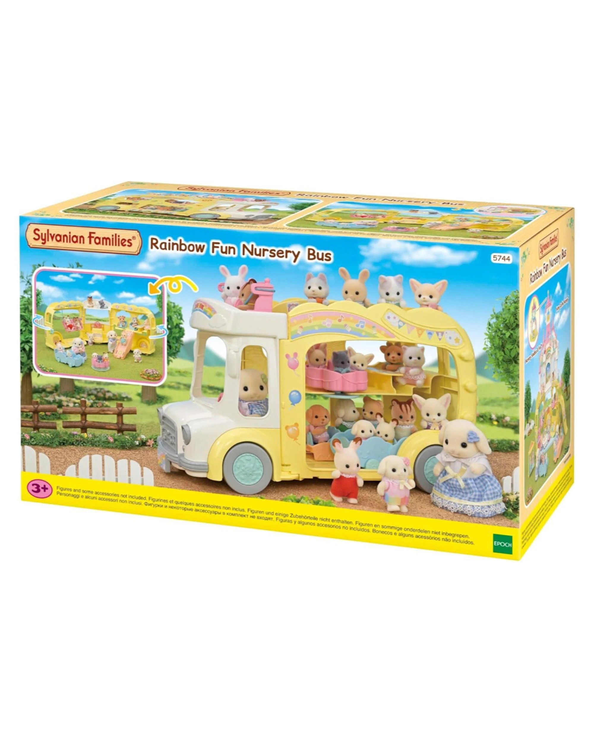 1 Sylvanian Families Rainbow Fun Nursery Bus, 1 of 4