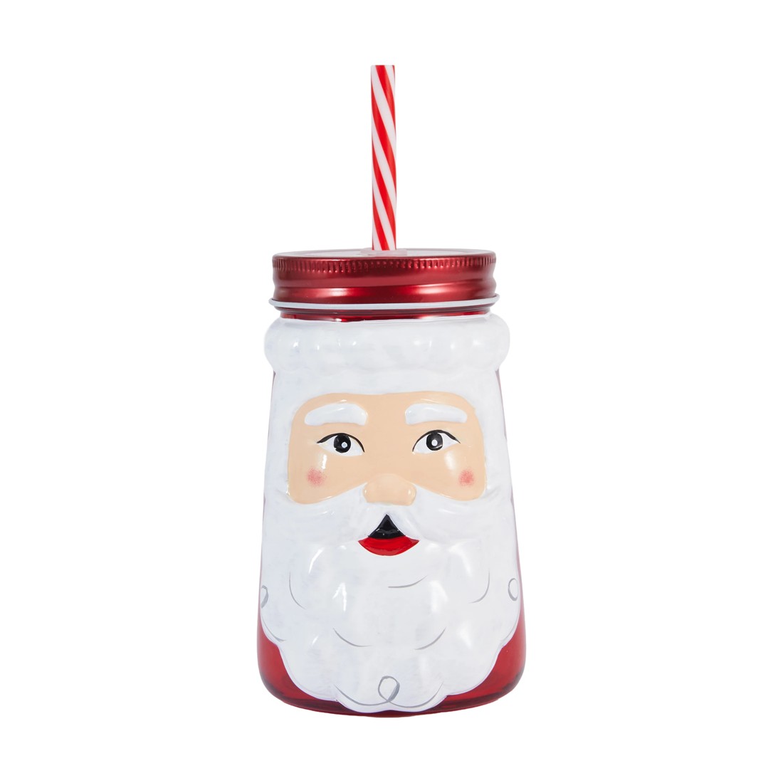1 Santa Drink Jar & Straw, 1 of 7