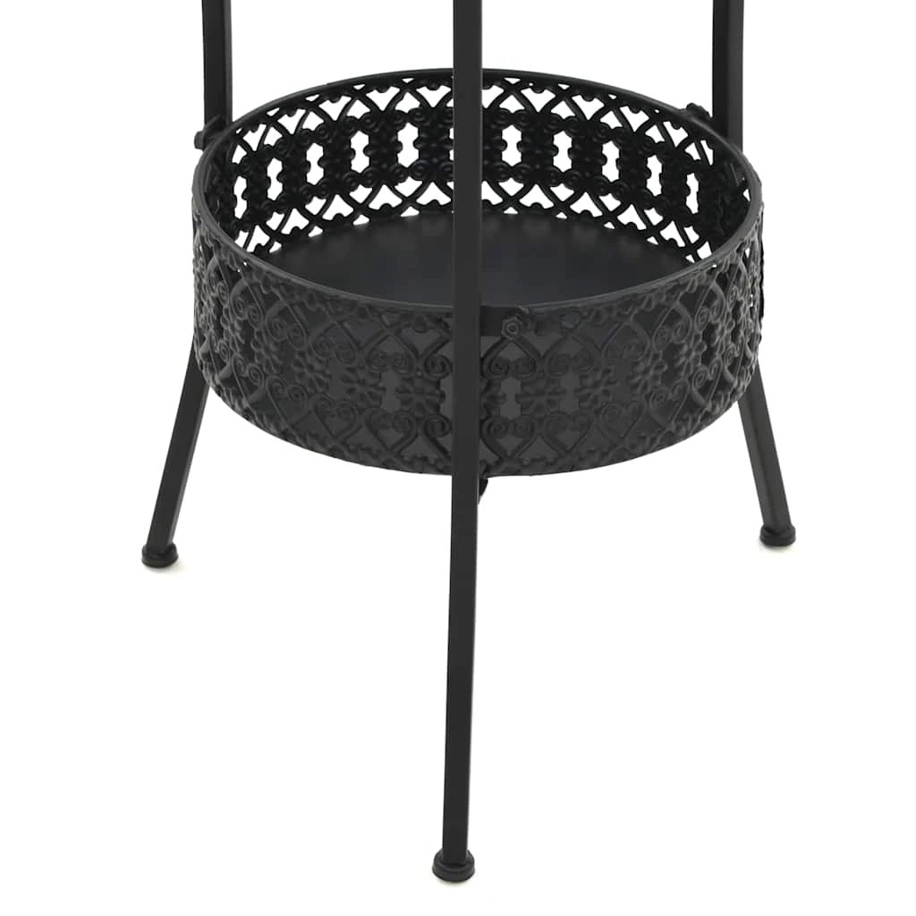 5 vidaXL Bar table Ample Storage - Black, 5 of 6