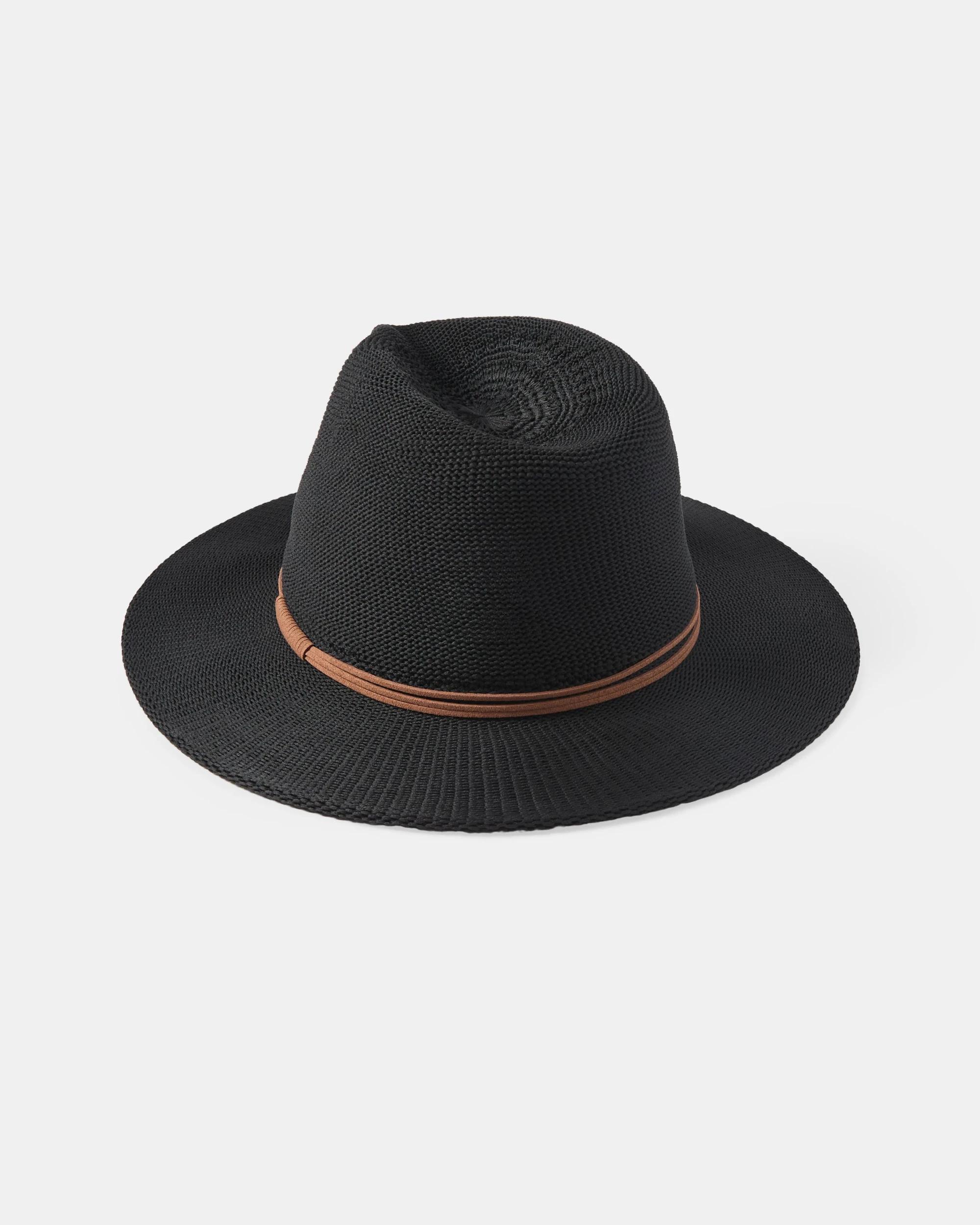 3 Metal Trim Fedora Hat Black, 3 of 3