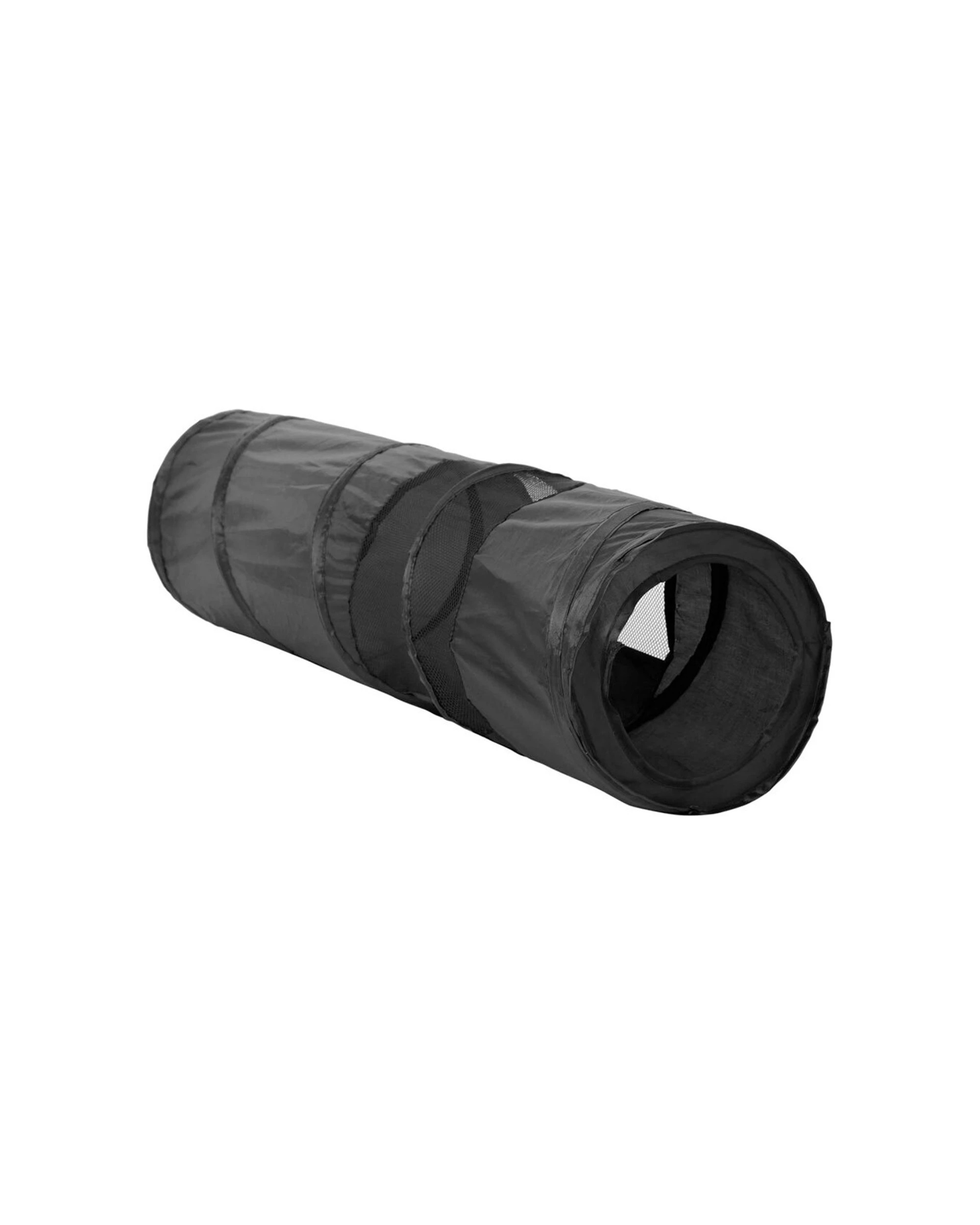 1 Paws And Claws 86cm Collapsible Crinkle Pop Up Cat Tunnel Assorted Colours - Pet Toy
 - Black, 1 of 4