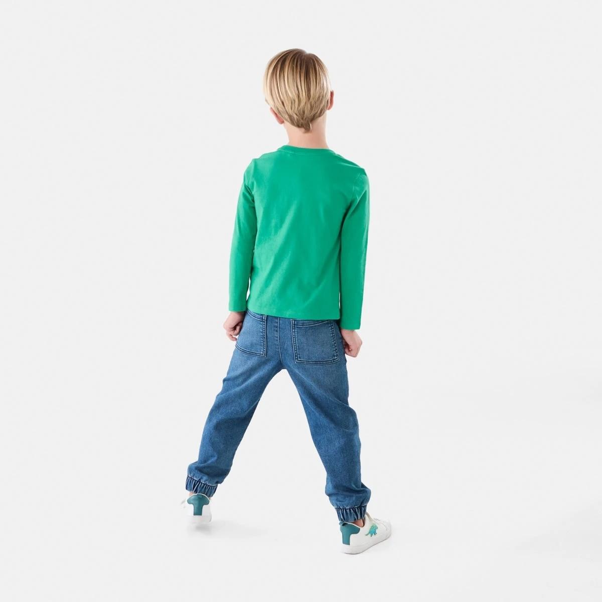 6 Long Sleeve Print T-shirt Grn Dino, 6 of 8