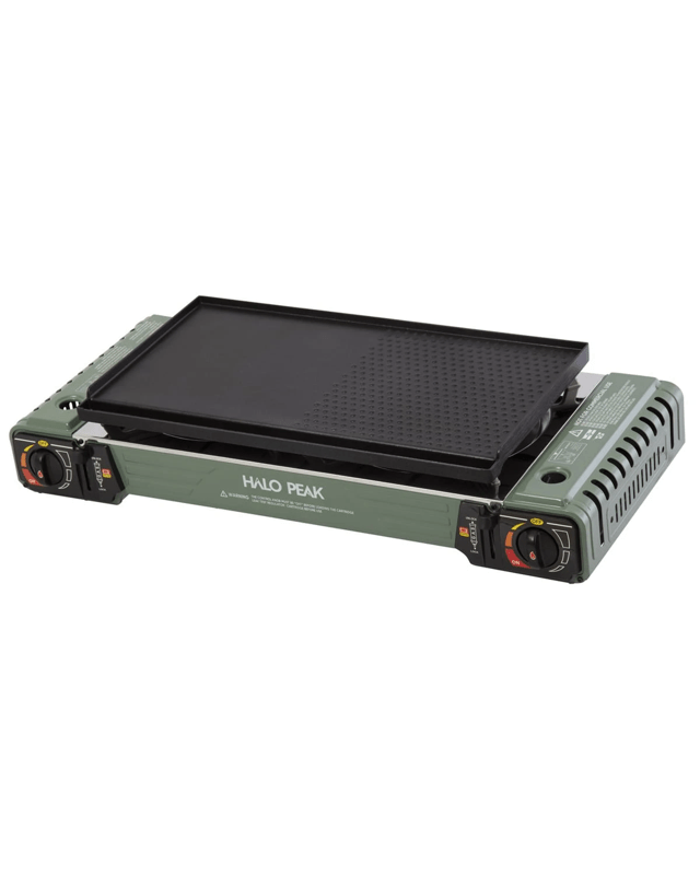 Halo Peak Butane Twin Burner Stove with Hotp