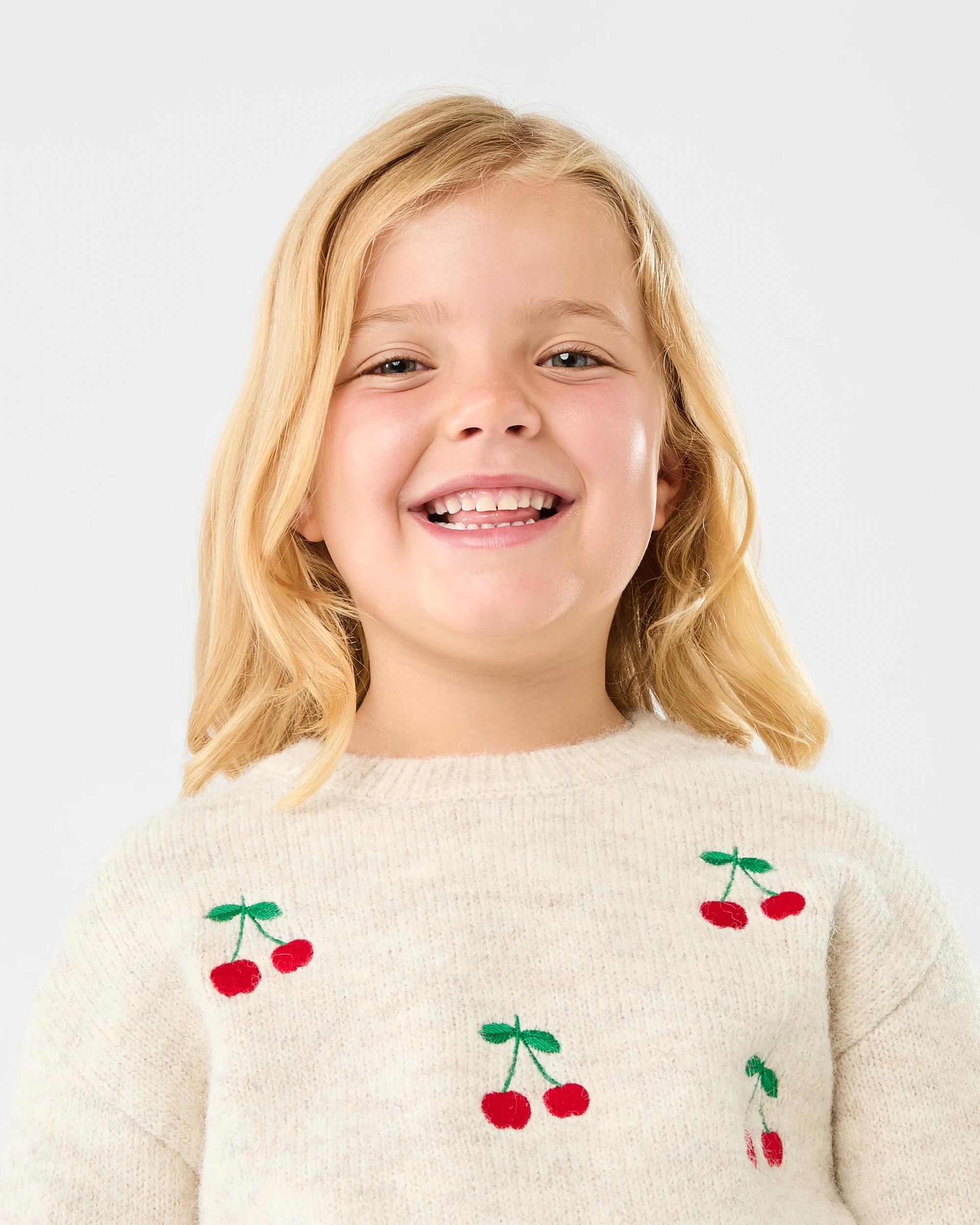 3 Embellished Jumper Bge Cherry, 3 of 6