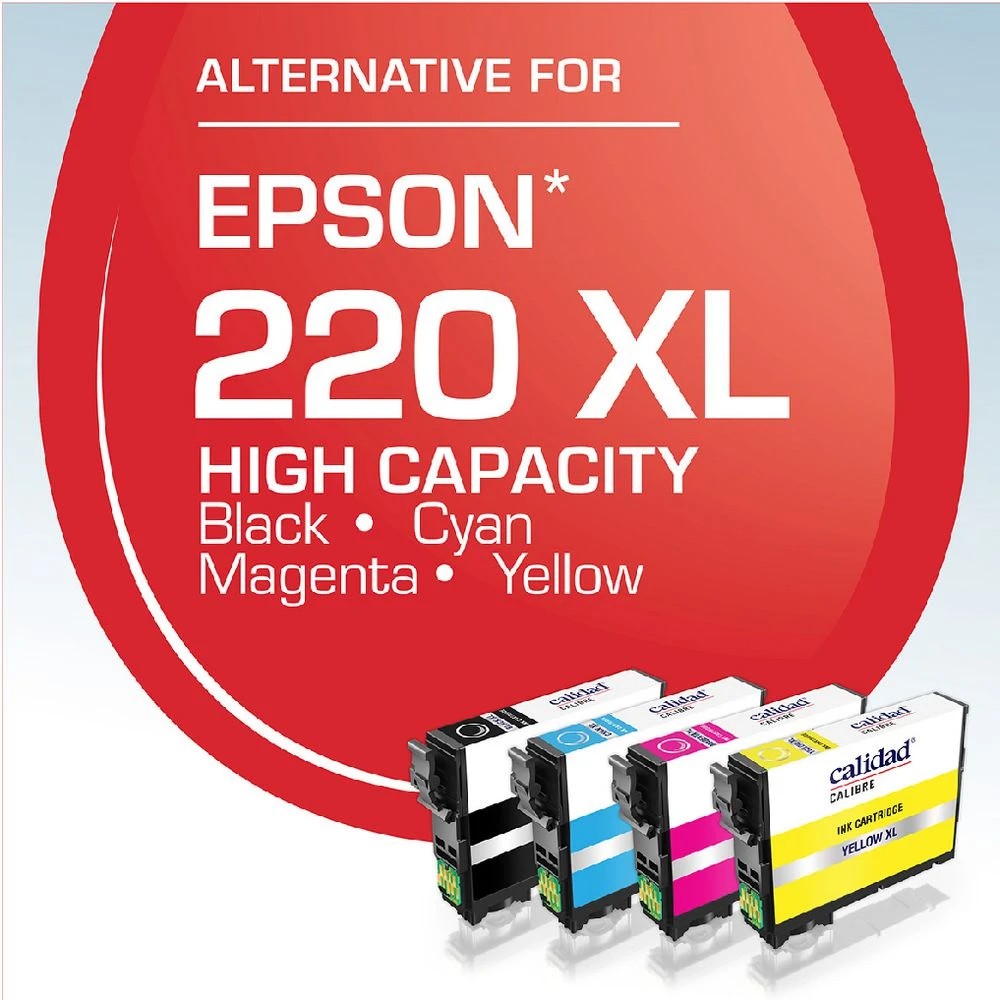 2 Calidad Alternate Epson 220XL Ink Cartridges 4 Pack, 2 of 7