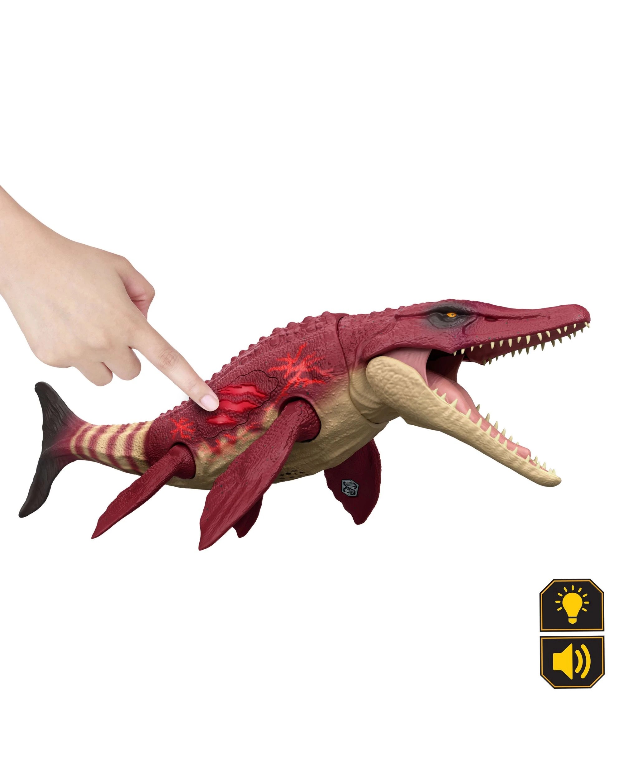 4 Jurassic World Ultimate Damage Tylosaurus Dinosaur Figure, 4 of 5