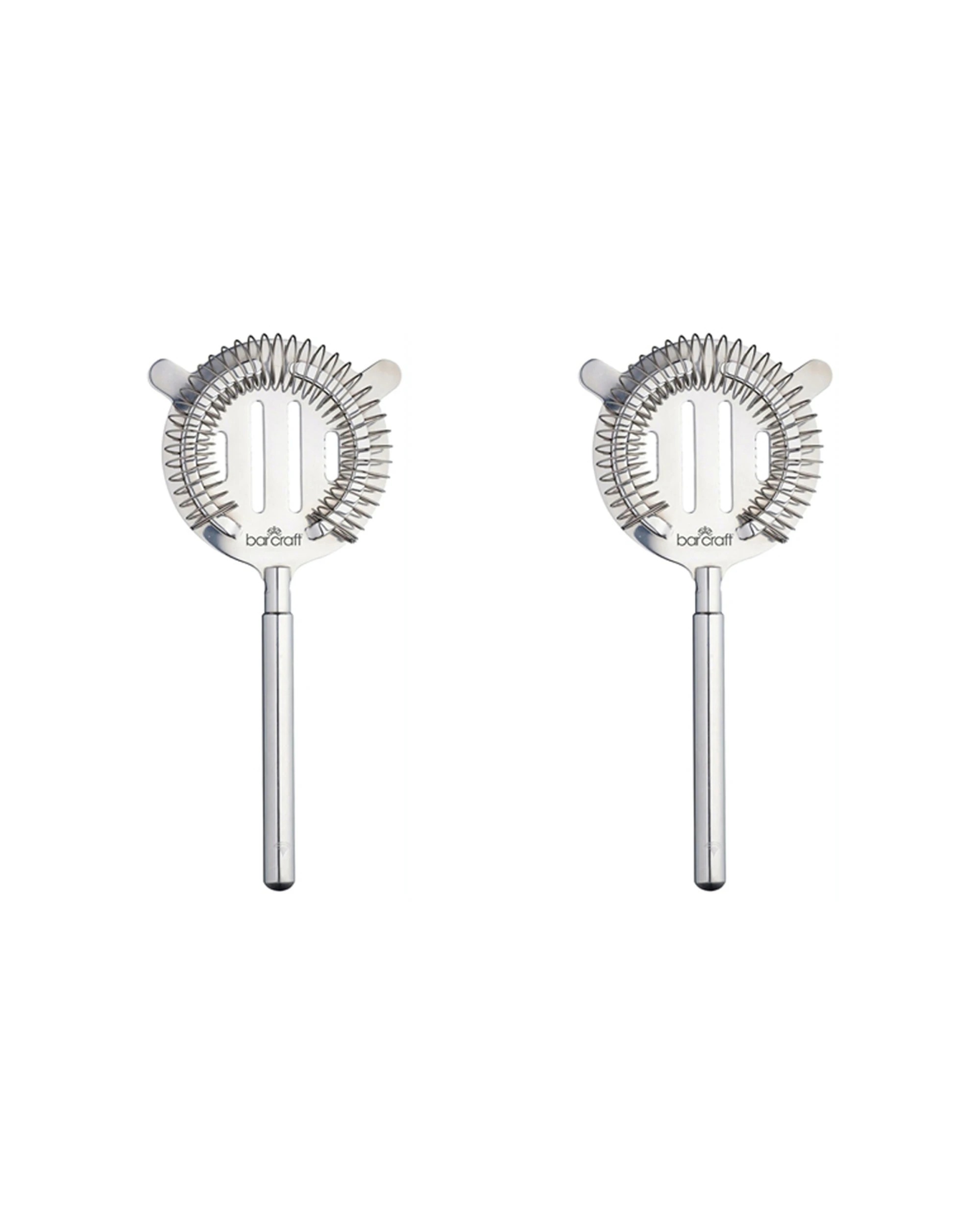1 Barcraft 2pk Stainless Steel 20cm Cocktail Strainer - Silver, 1 of 6