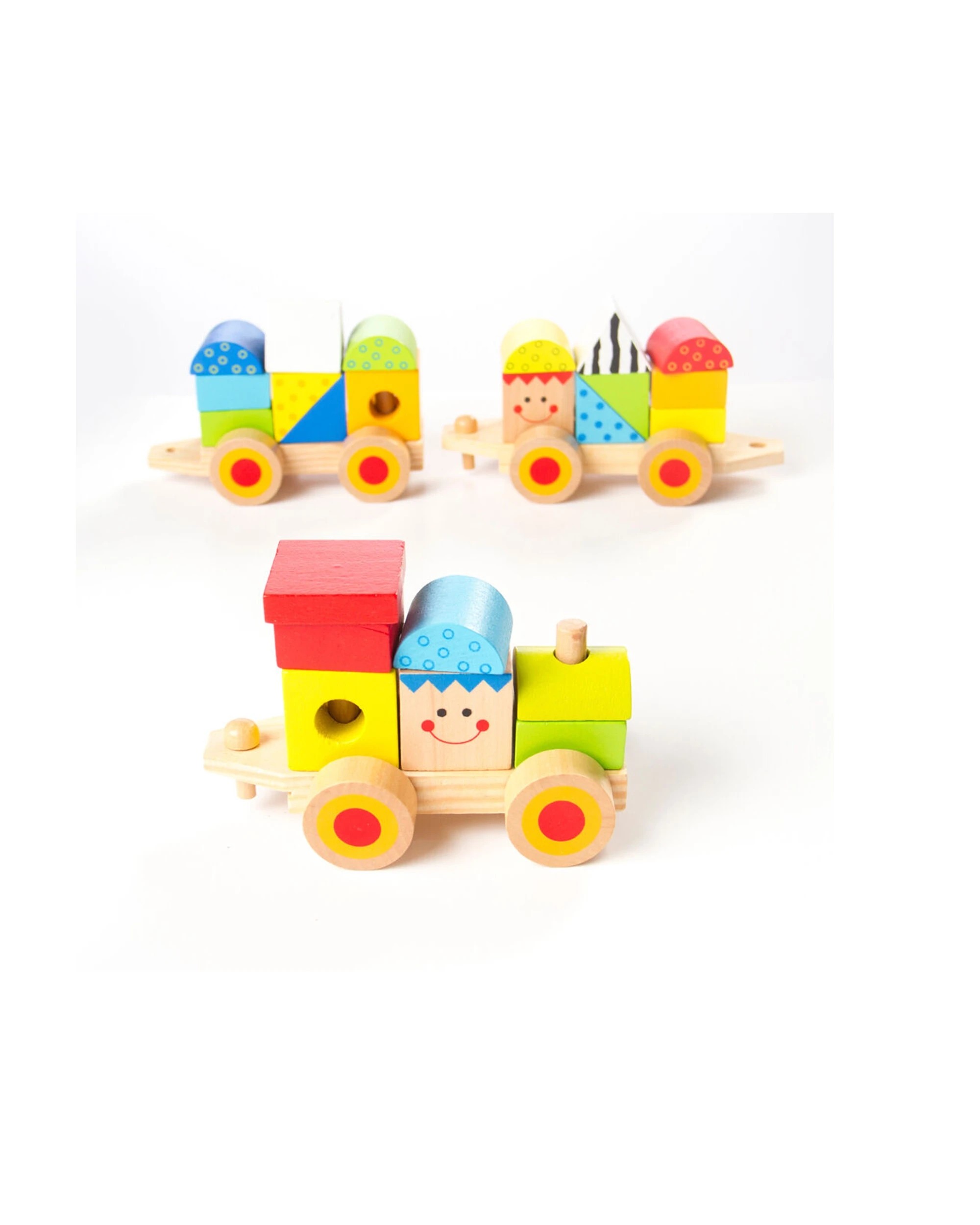 2 Fat Brain Toy Co Learning Locomotive Wooden Train Set Kids - Multi, 2 of 6