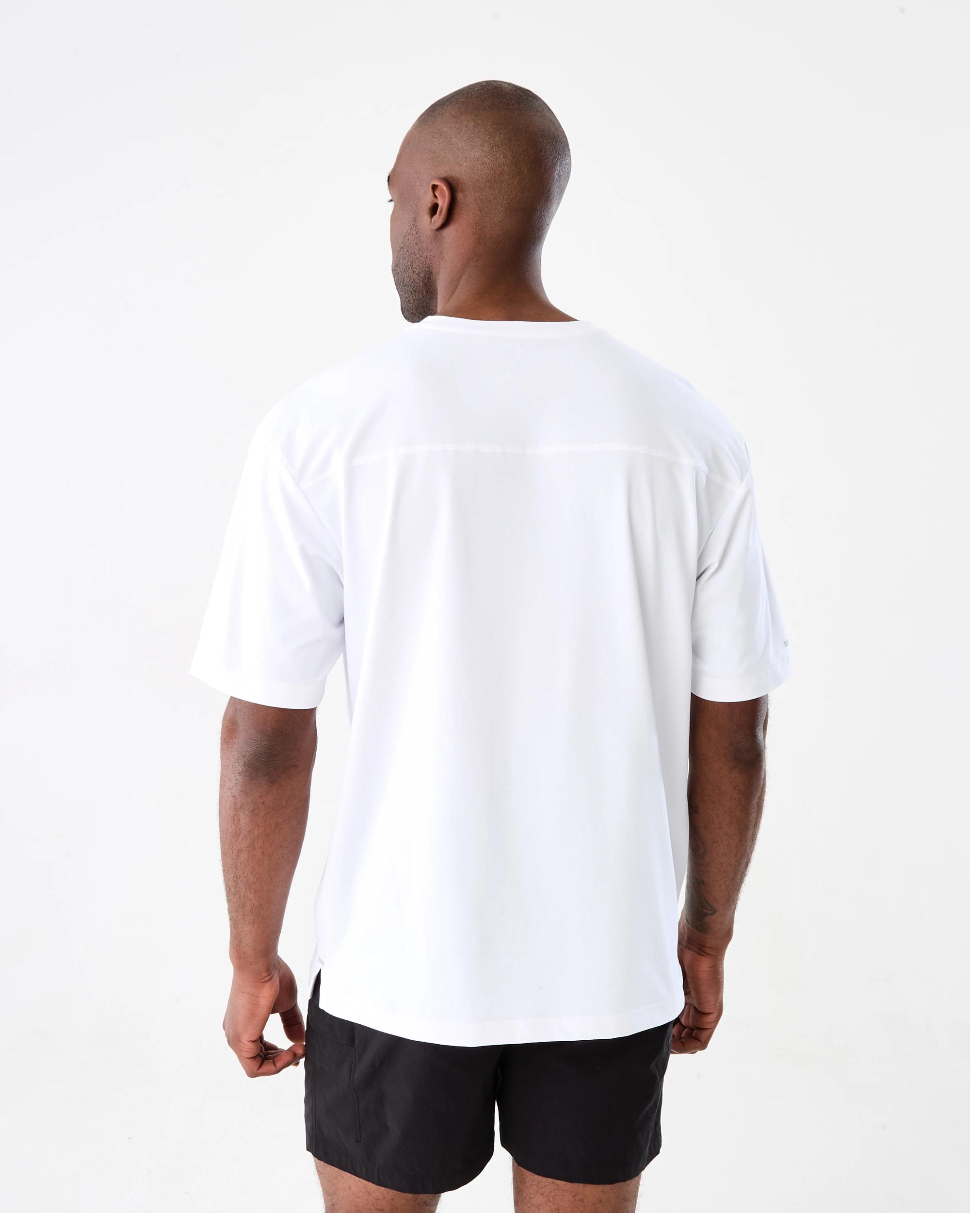 3 Active Mens Oversized Training T-shirt WHITE, 3 of 8