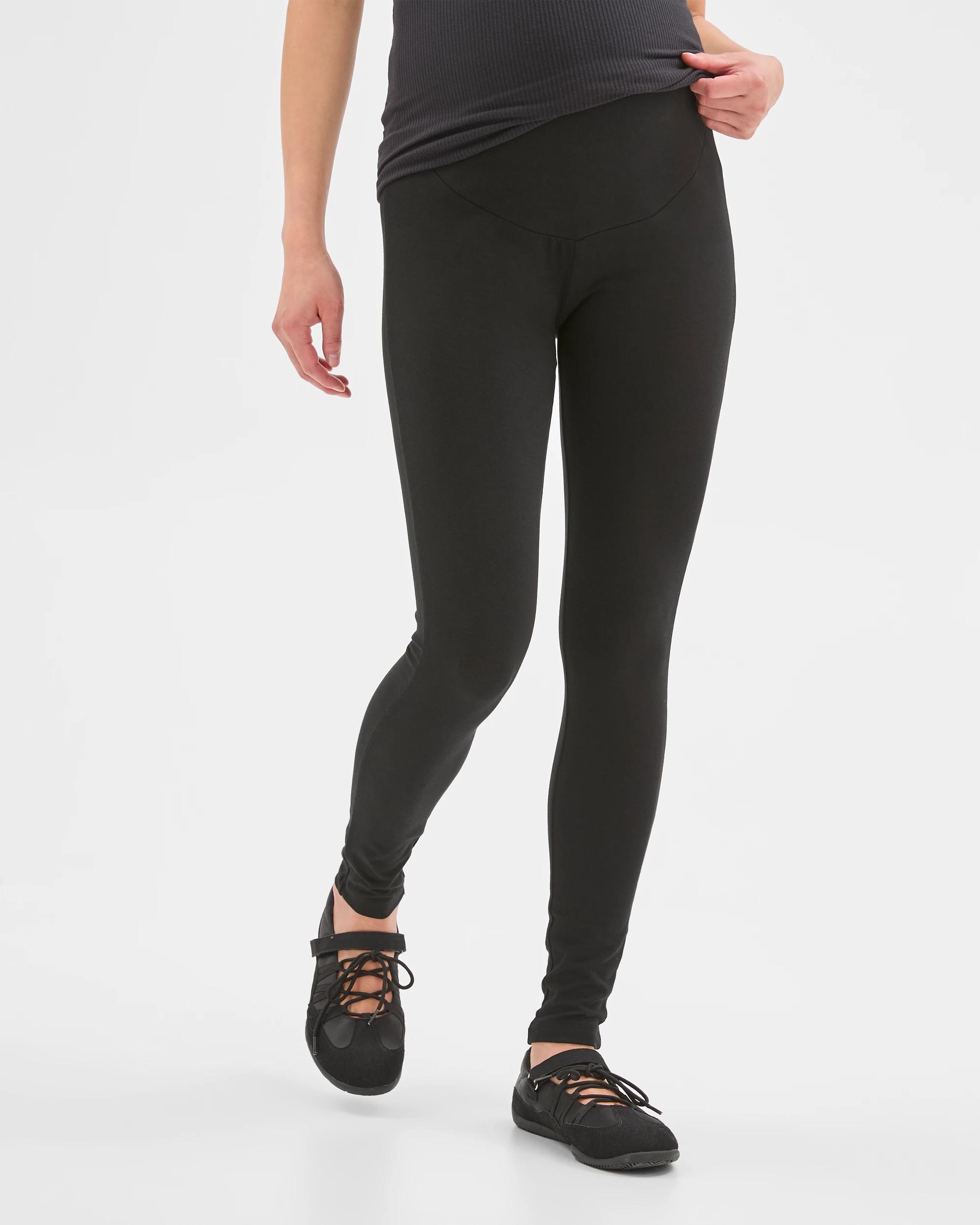 8 Target Maternity Australian Cotton Over The Belly Leggings BLACK, 8 of 10