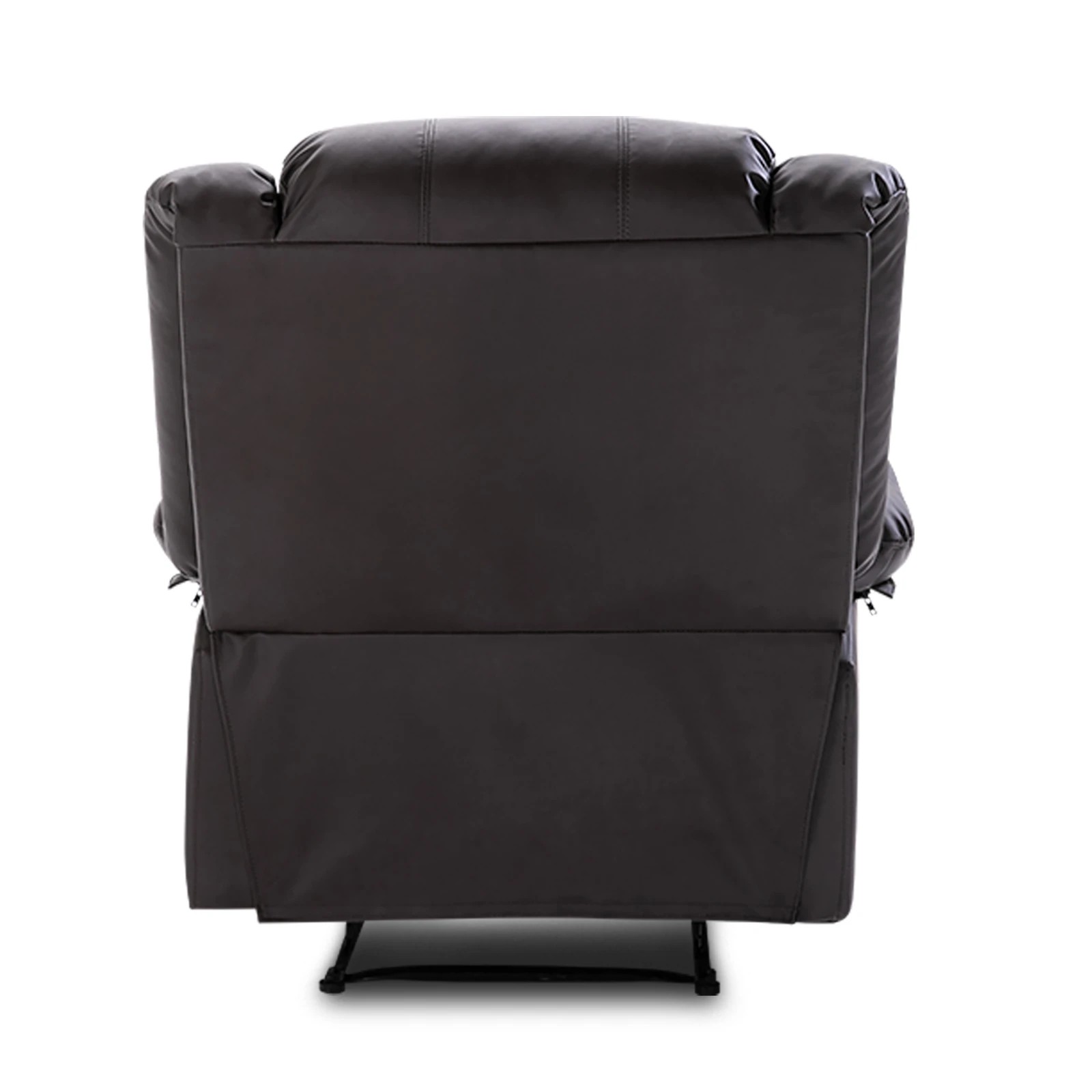 6 LUXDREAM Luxury PU Leather Recliner Chair Armchair Lounging Sofa - Brown - Brown, 6 of 7