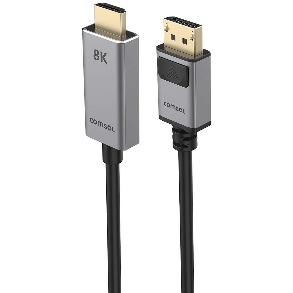 3 Comsol DisplayPort to HDMI Cable 8K 3m Black, 3 of 3