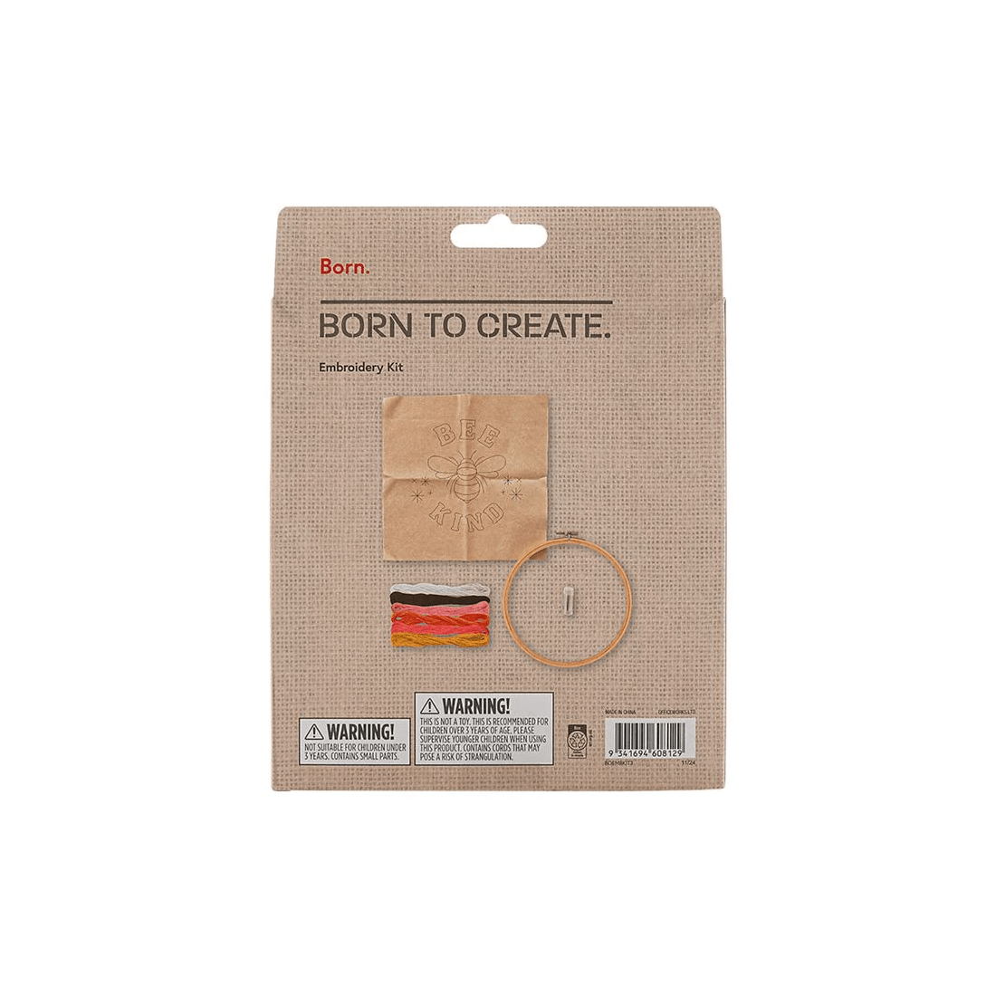 2 Born Embroidery Kit Bee Kind, 2 of 3