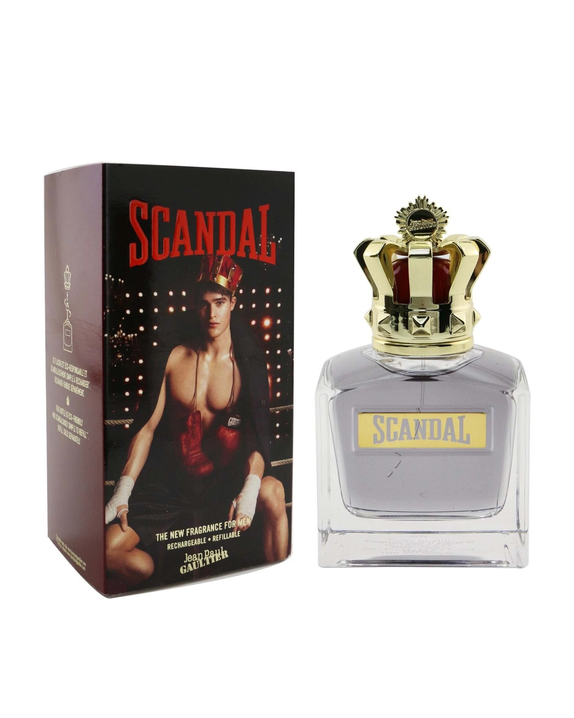 3 Jean Paul Gaultier Scandal Pour Homme Eau De Toilette Refillable Spray  150ml/5oz, 3 of 4