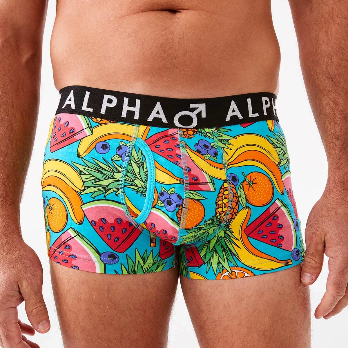 4 3 Pack Fly Front Print Trunks FRUIT SALAD, 4 of 8