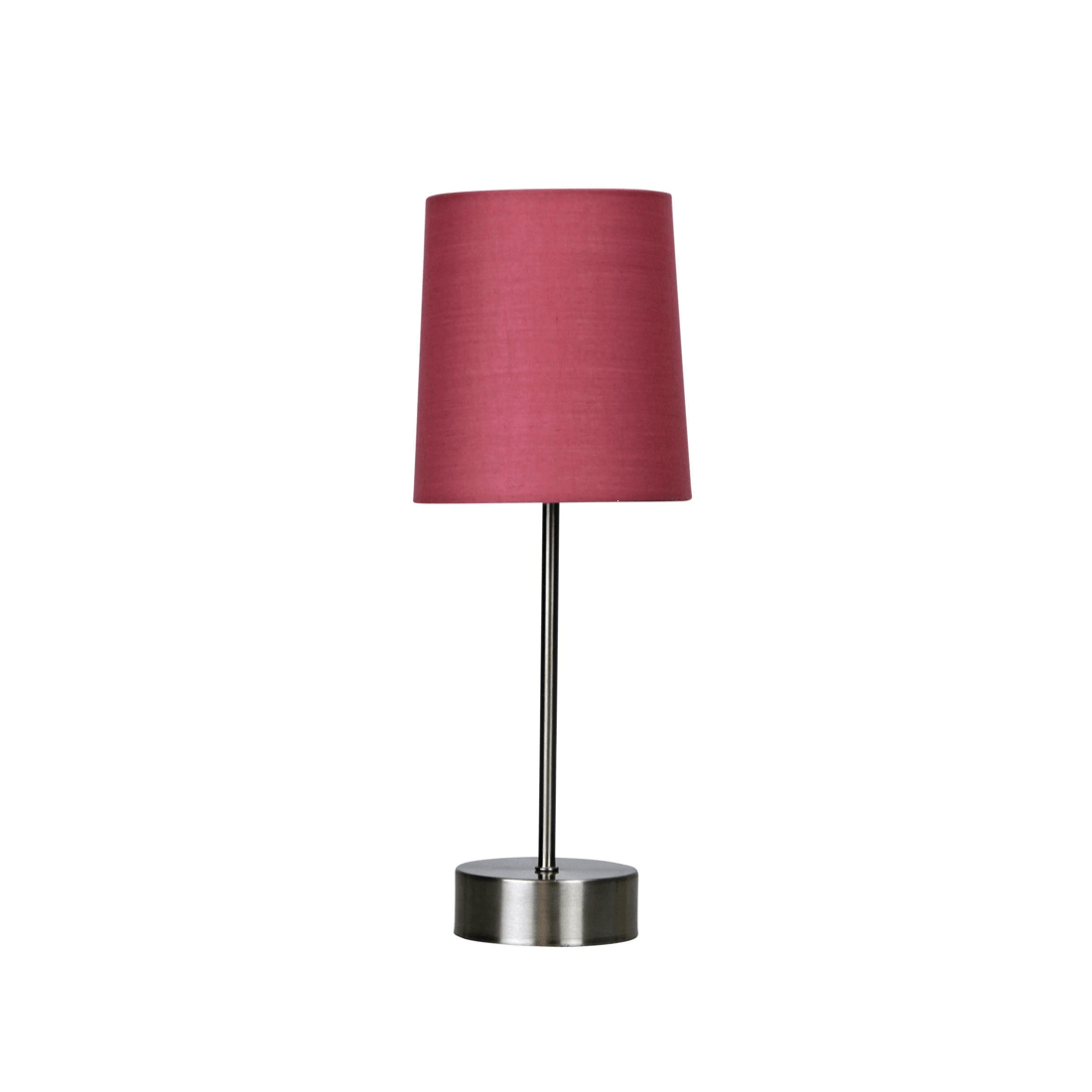 1 Oriel Lighting Lancet Touch Bedside Lamp — Blush Pink Shade, Brushed Chrome Base
 - pink, 1 of 3