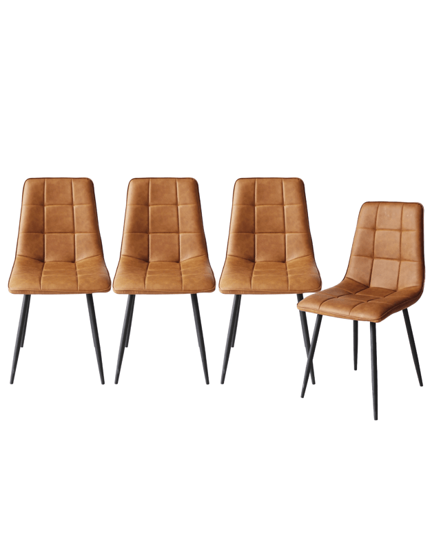 Levede 1 Set Of 4 Retro Dining Chairs - B