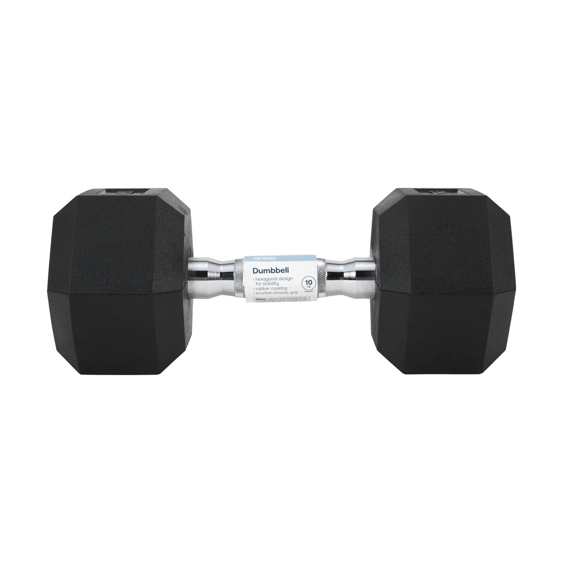 5 10kg Hexagonal Dumbbells, 5 of 6