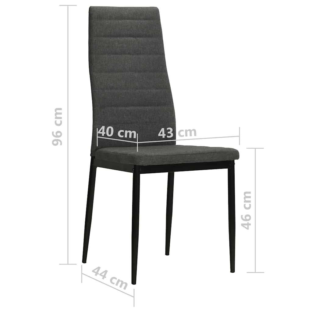 8 vidaXL Dining chair Ergonomic - Grey, 8 of 8