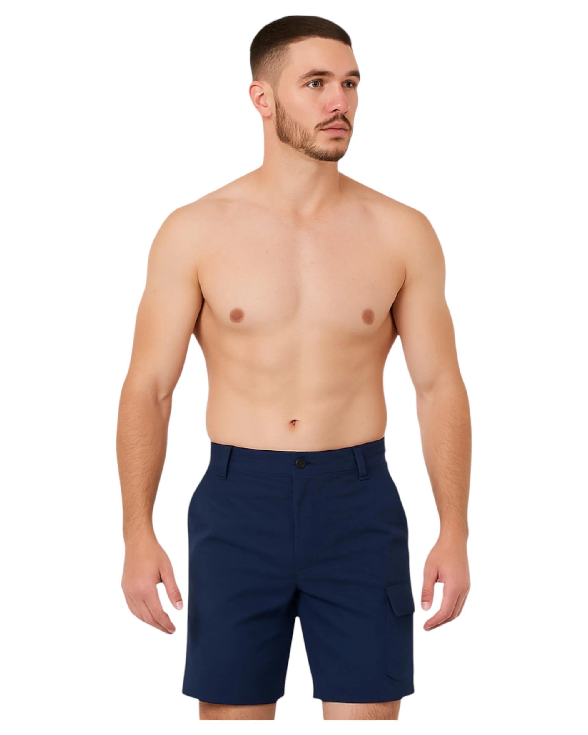 7 Hard Yakka 3 Pack Mens Core Basic Stretch Drill Cargo Short NAVY, 7 of 7