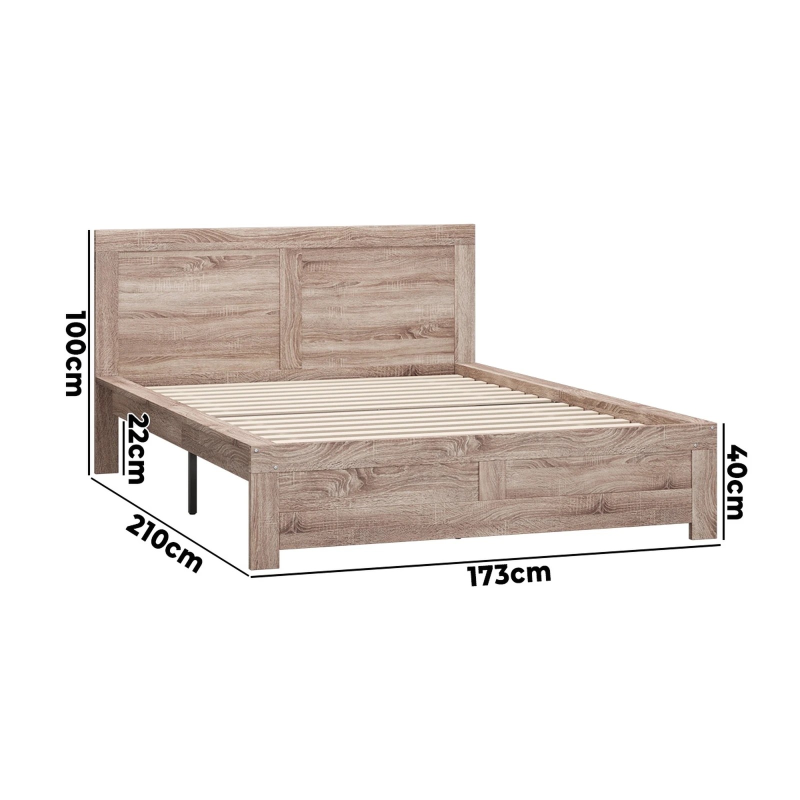 10 Oikiture Queen Bed Timber Bed Frame
 - Natural, 10 of 10