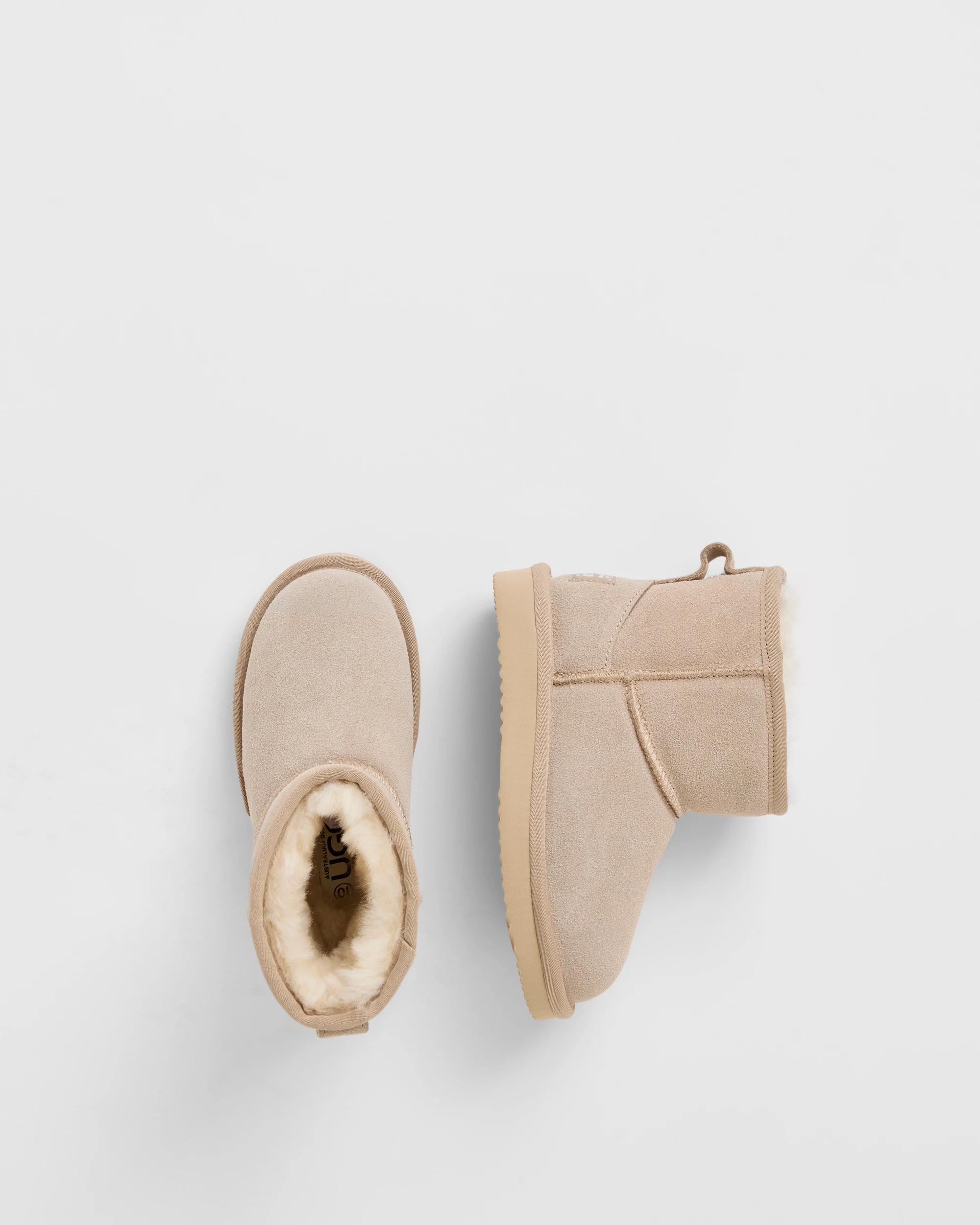 2 Australian Design Ugg Boots and Slippers Australian Design Genuine Leather and Sheepskin Slipper Boot SAND, 2 of 3