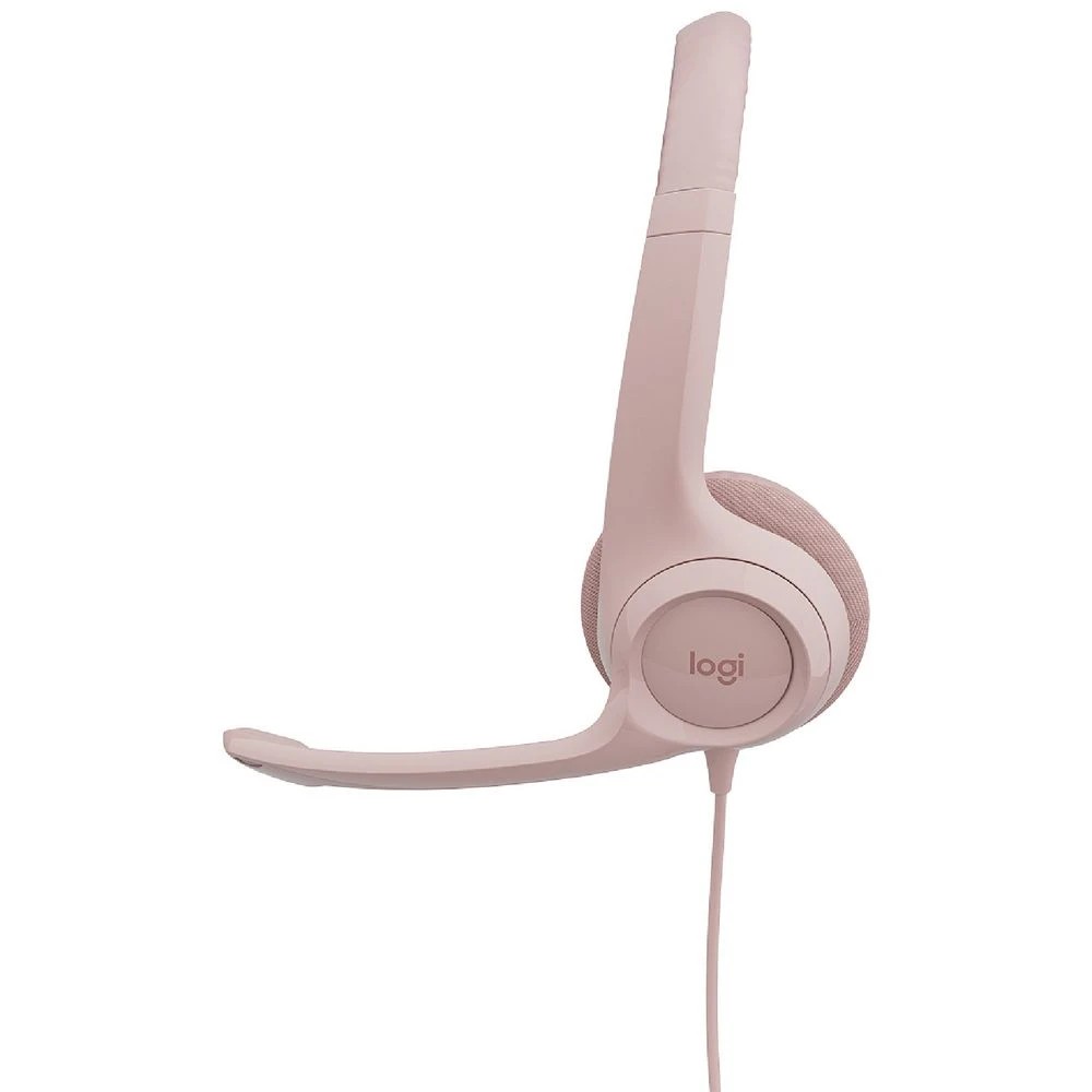 3 Logitech H390 USB Computer Headset Rose, 3 of 5