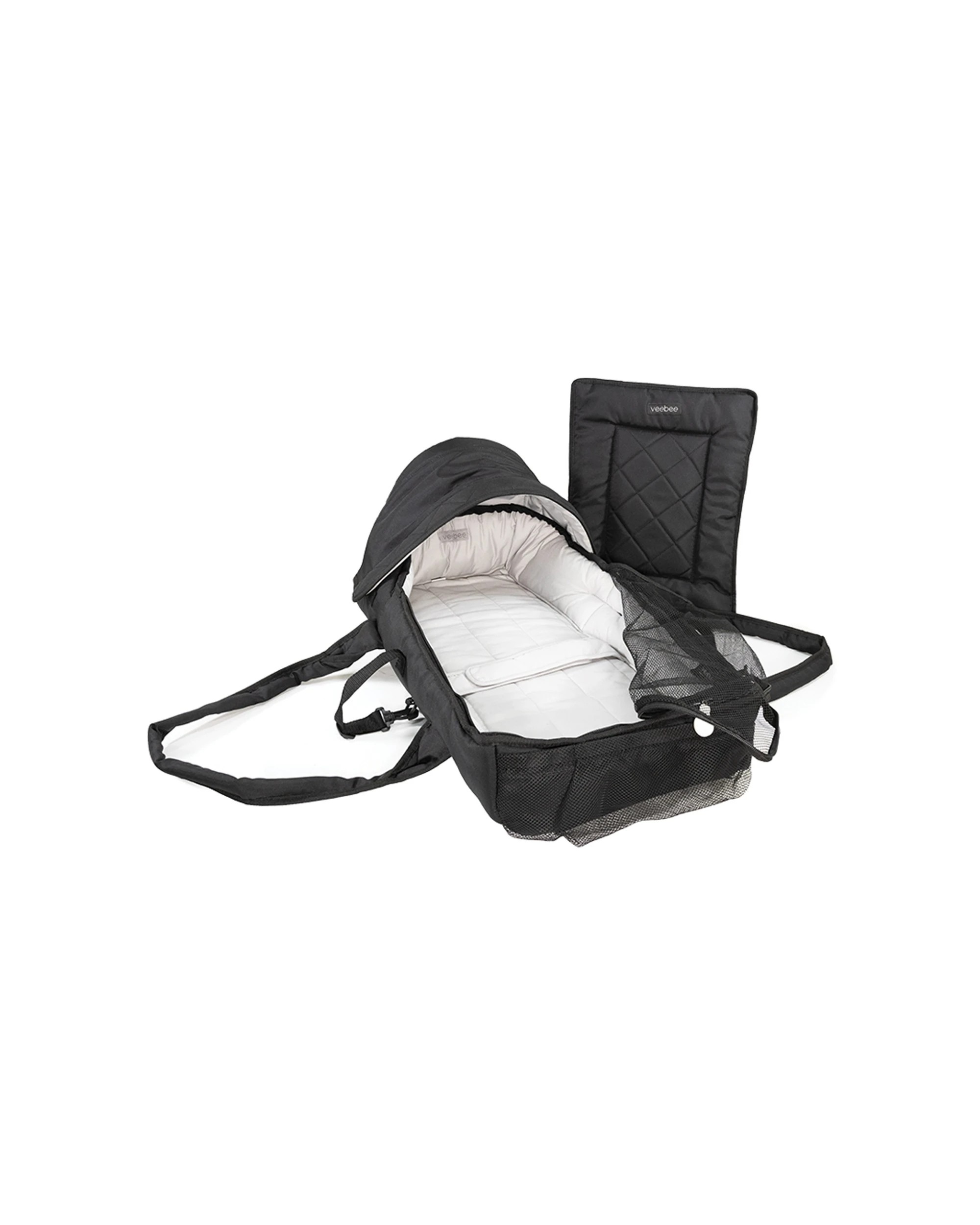 1 Vee Bee Black Walkabout Infant Cocoon Bassinet Portable With Safety Harness
 - Black, 1 of 8