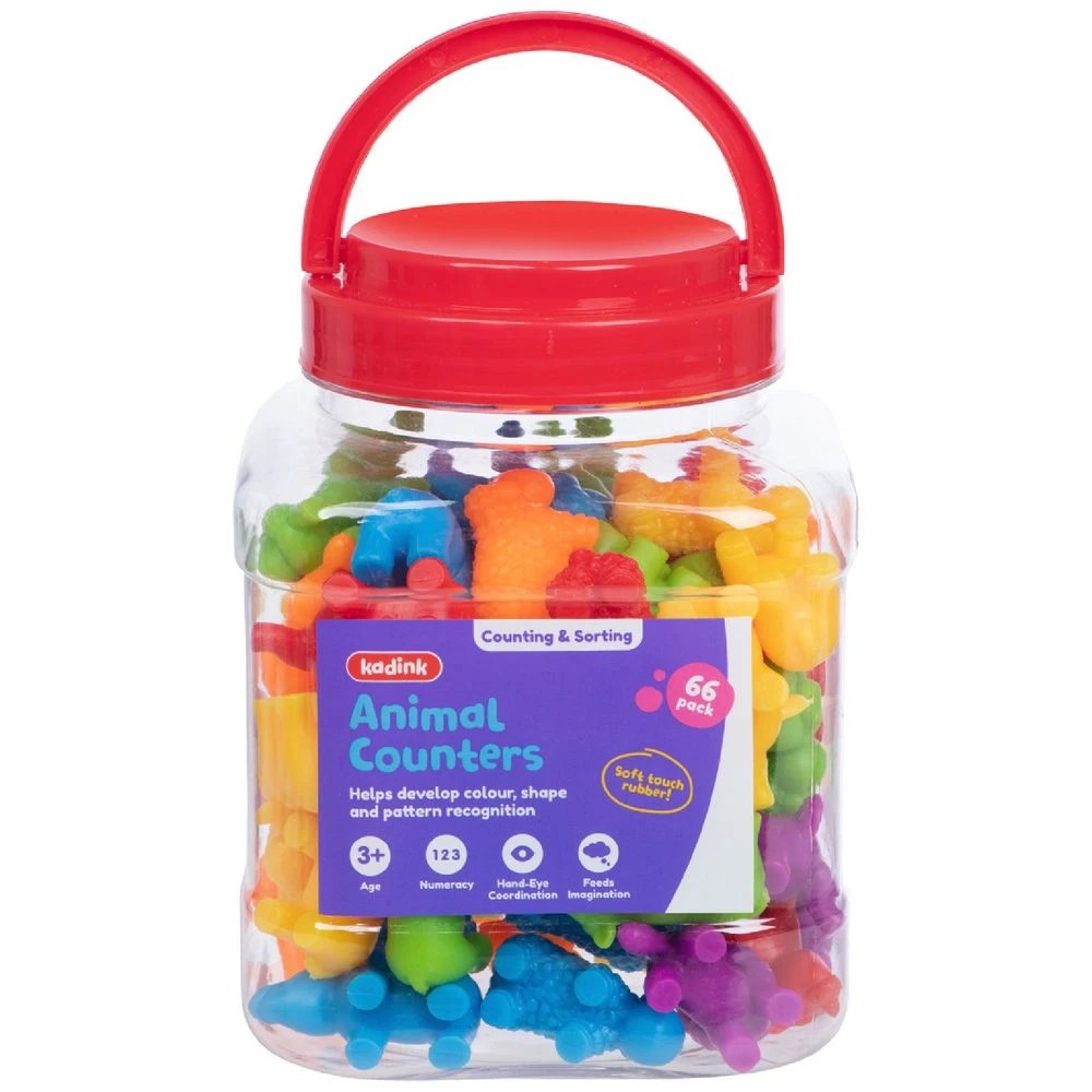 1 Kadink Animal Counters 66 Pack, 1 of 3