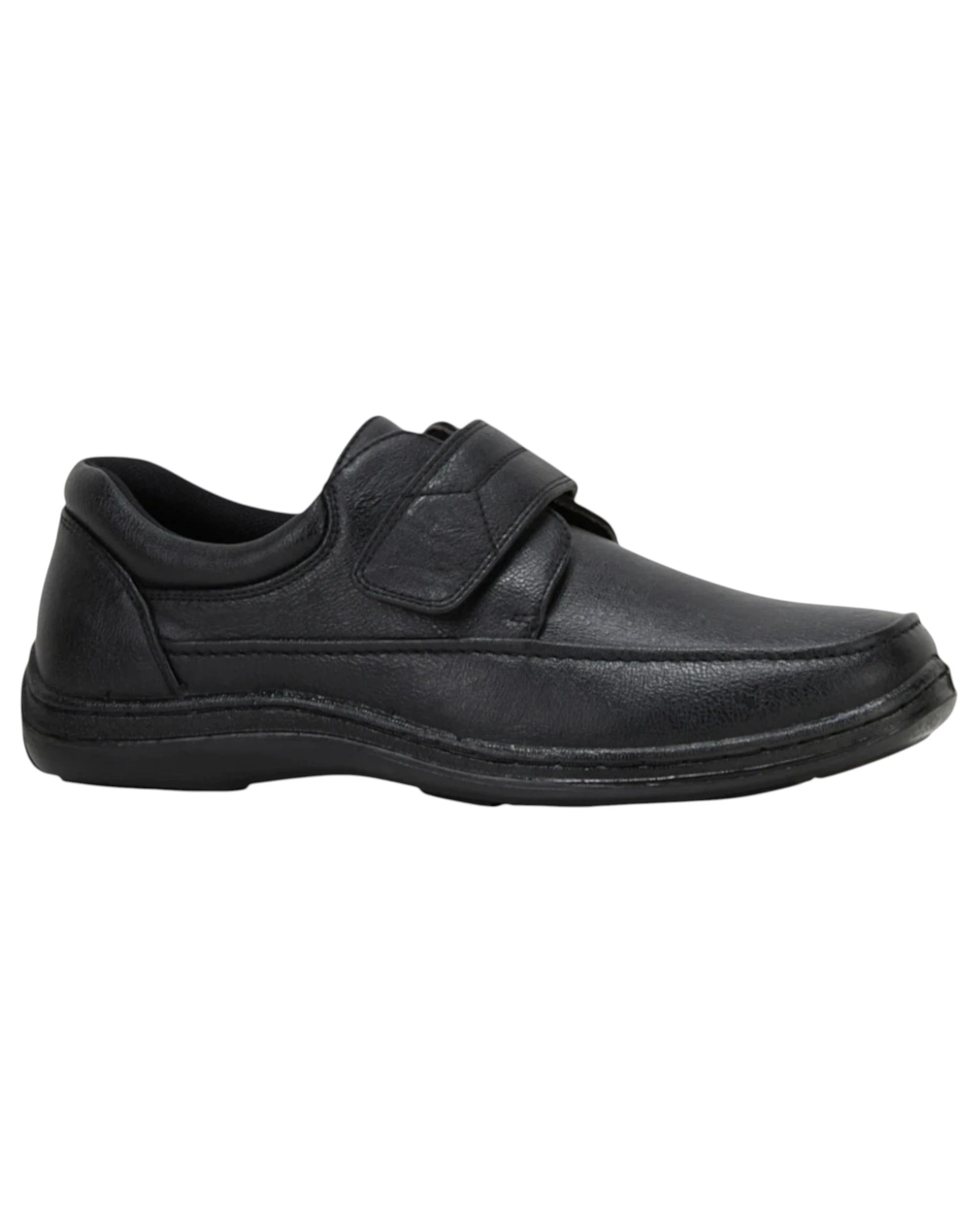1 Woodlands Mens Sigmund 2 Strap Dress Formal Work Shoes BLACK, 1 of 3