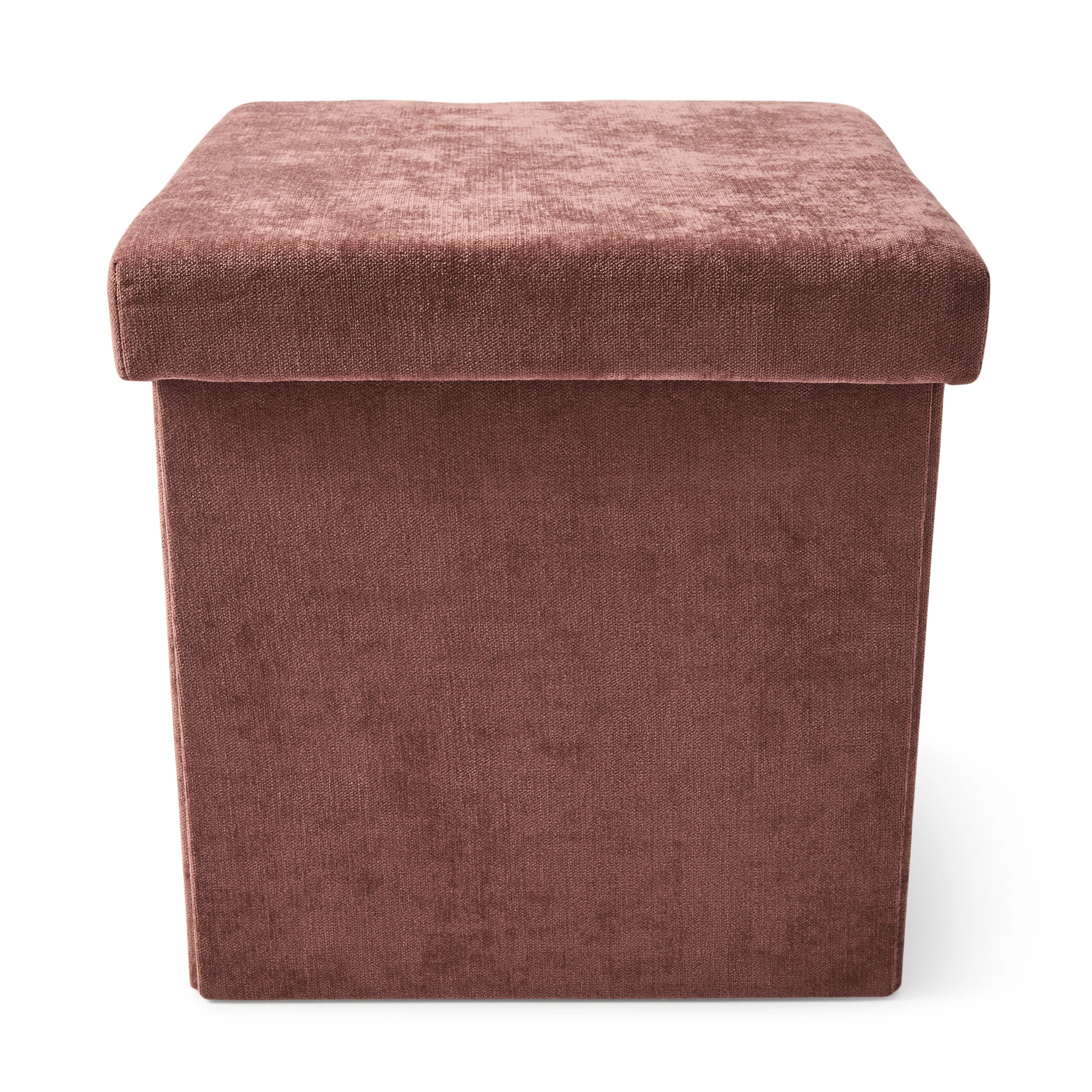7 Square Storage Ottoman - Burgundy, 7 of 9