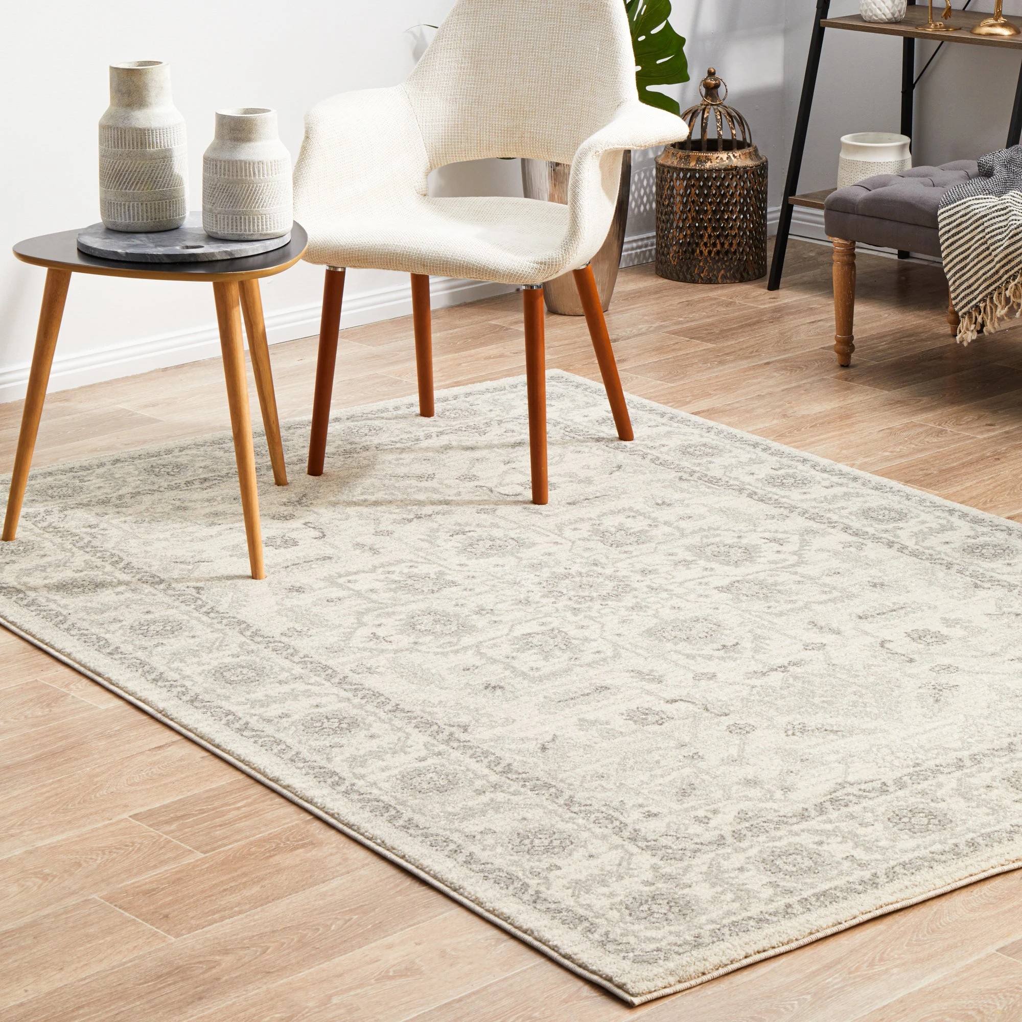 3 Common Ground Rugs Encore 261 400x300cm - Extra Extra Large Floor Rug - White, 3 of 8